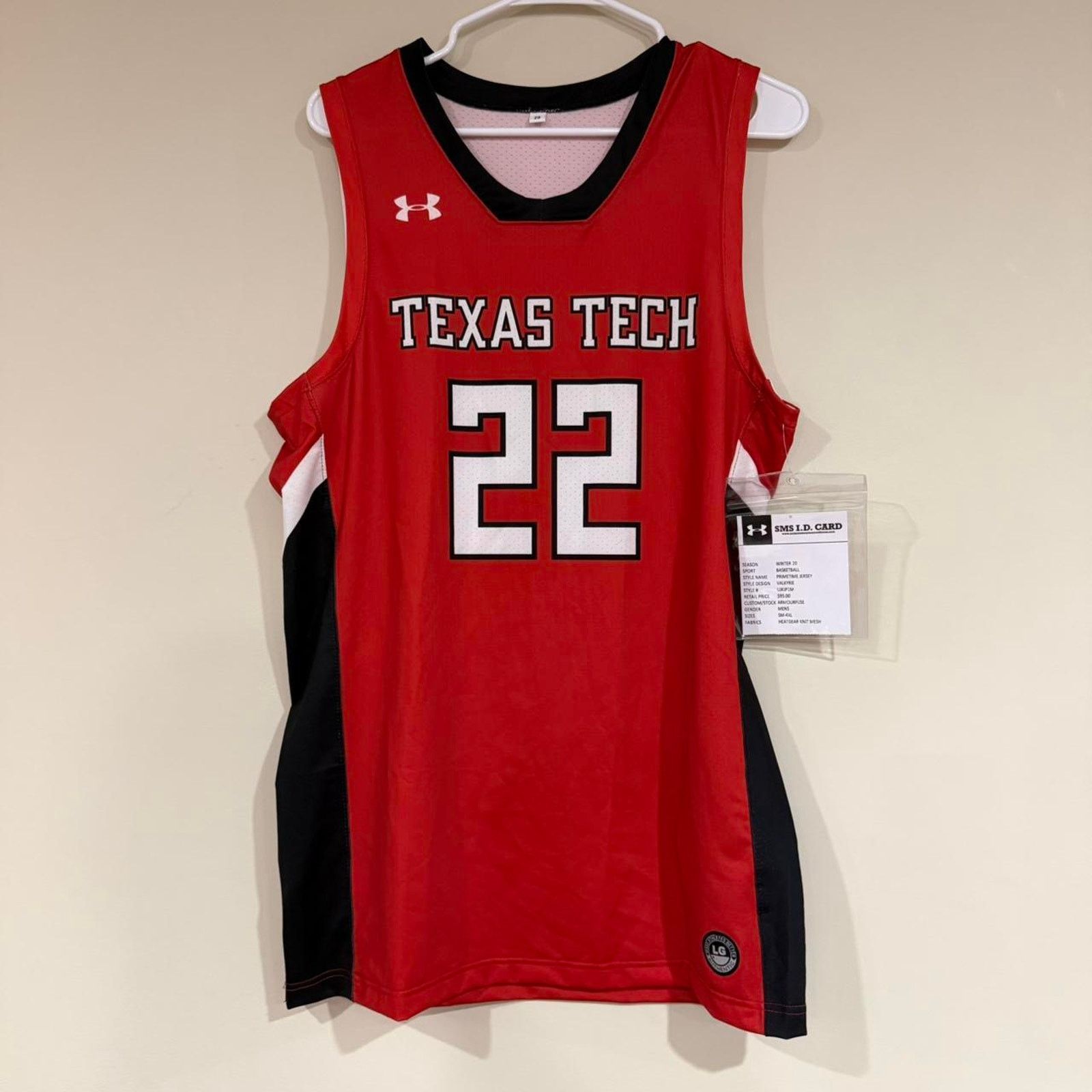 Under Armour Texas Tech Under Armour Basketball Jersey Size US M / EU 48-50 / 2 - 1 Thumbnail