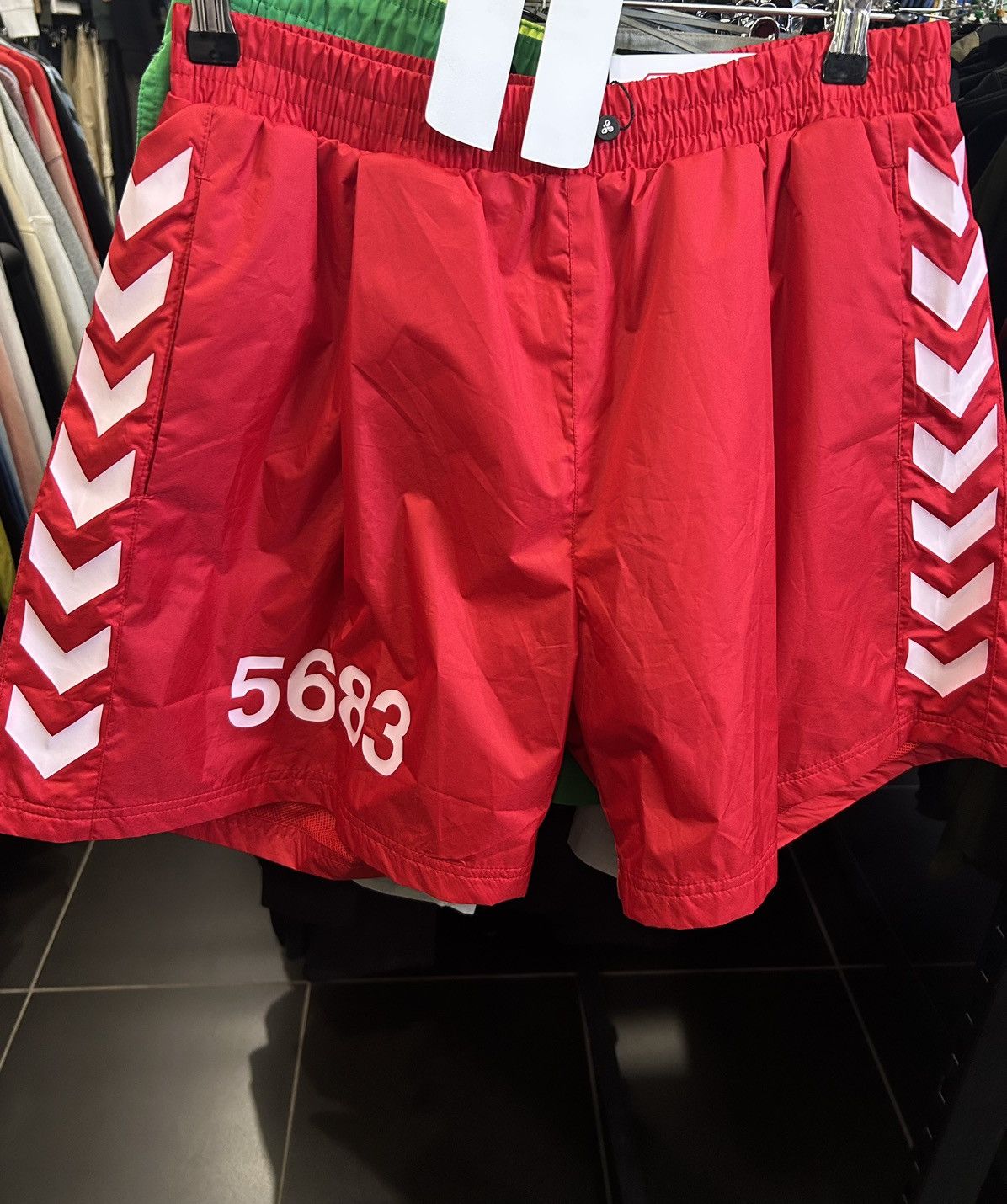 Hummel X Willy Chavarria Red Shorts rare nylon oversize