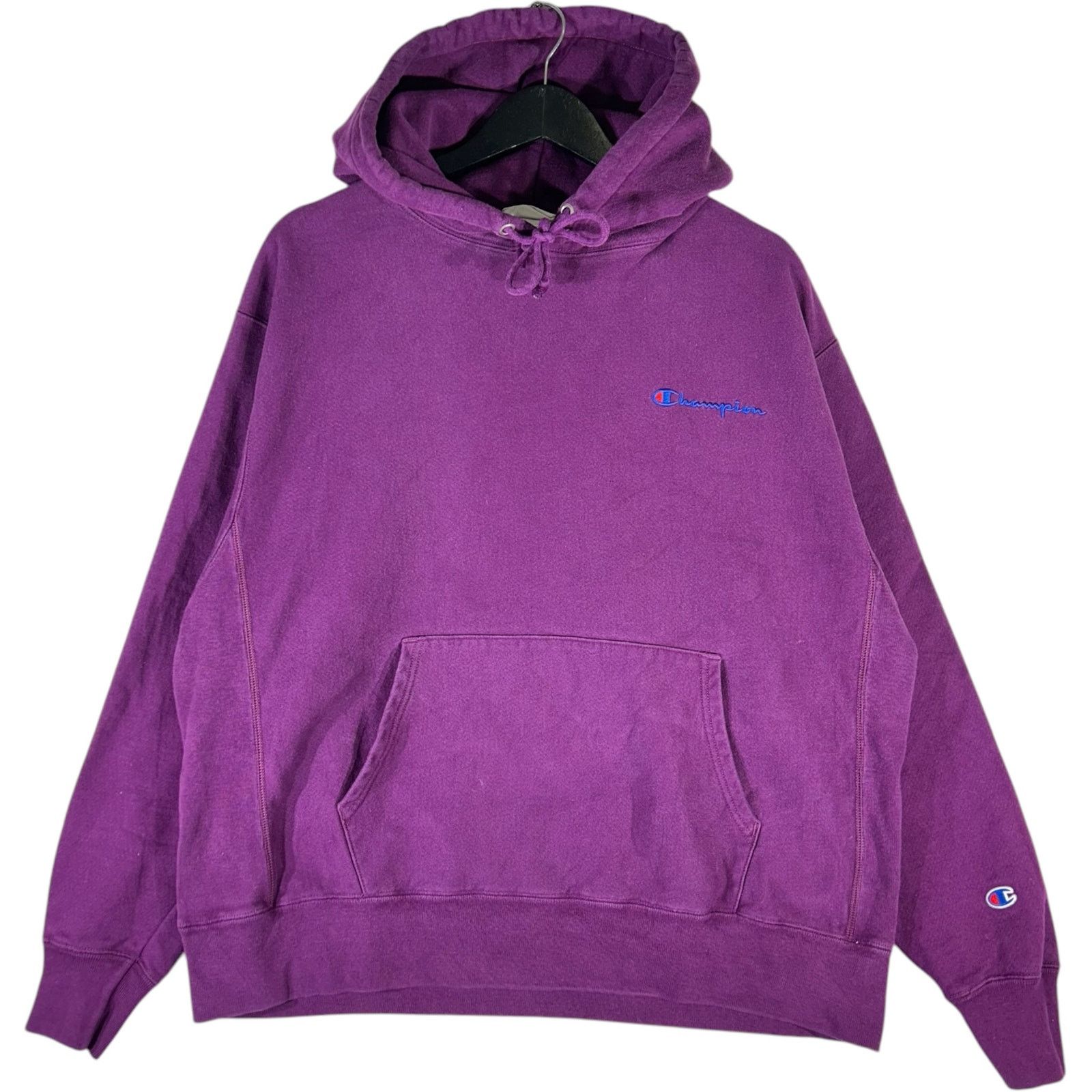 Champion Champion Mini Logo Spell Out Reverse Weave Hoodie Size US XL / EU 56 / 4 - 1 Thumbnail