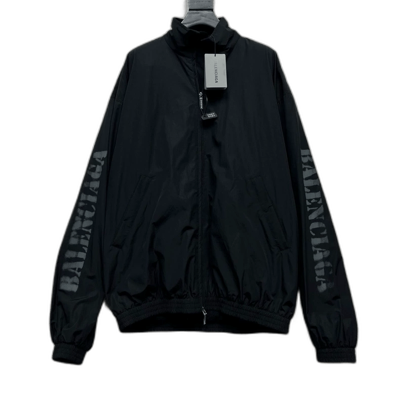Balenciaga Balenciaga Logo Zip-Up High-Neck Jacket Size US XS / EU 42 / 0 - 1 Thumbnail