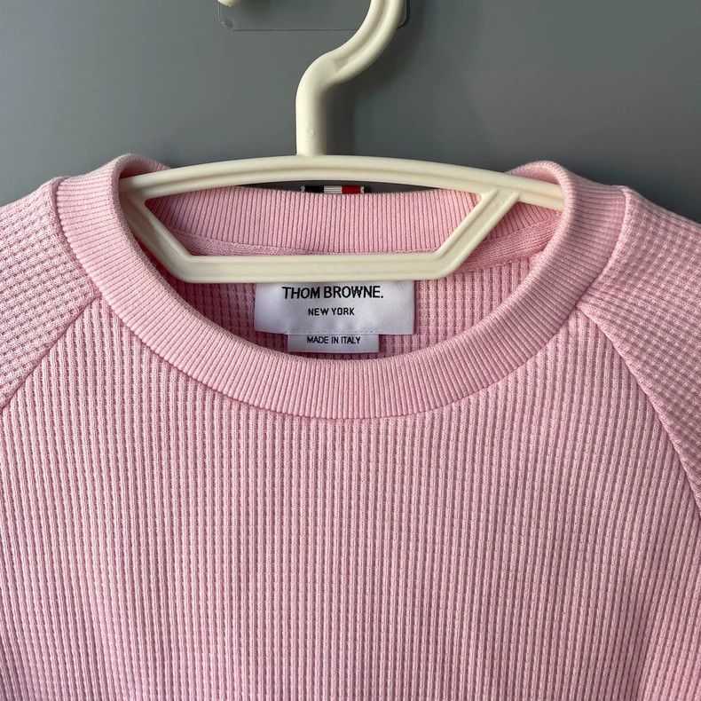 Thom Browne Thom Browne Pink round neck hoodie Size S / US 4 / IT 40 - 3 Thumbnail