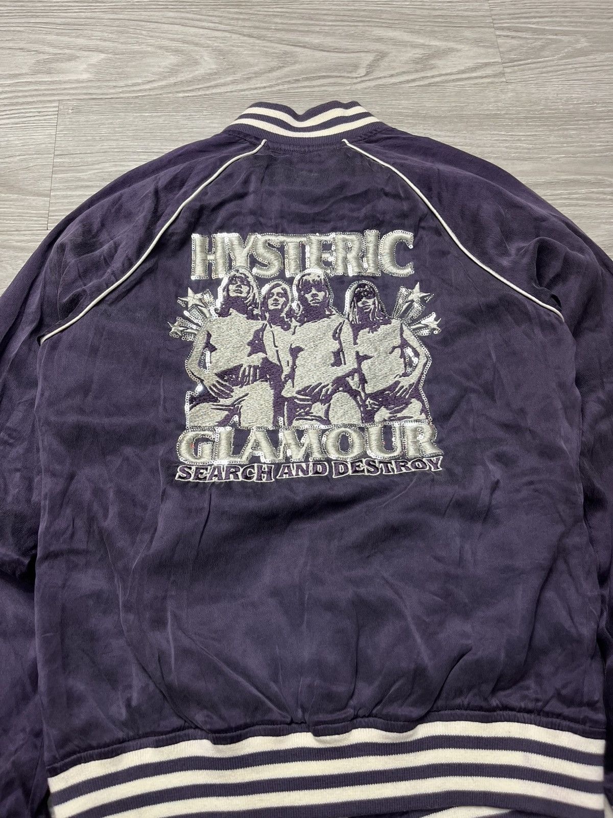Hysteric Glamour Hysteric Glamour Embroidered Silk Bomber Jacket Size M / US 6-8 / IT 42-44 - 3 Thumbnail