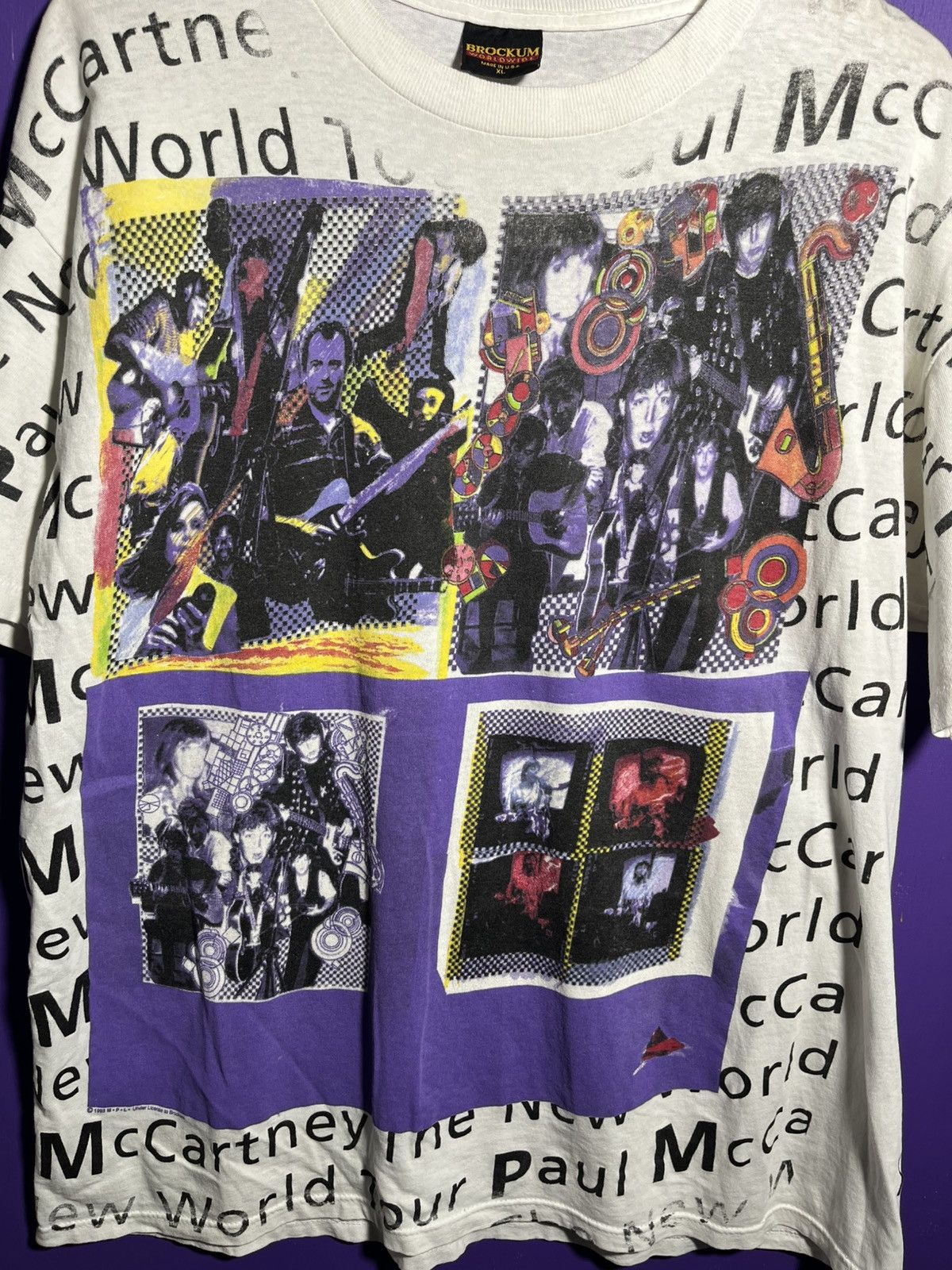 Band Tees × Vintage Vintage 1993 Paul McCartney world tour AOP t-shirt Size US XL / EU 56 / 4 - 3 Thumbnail