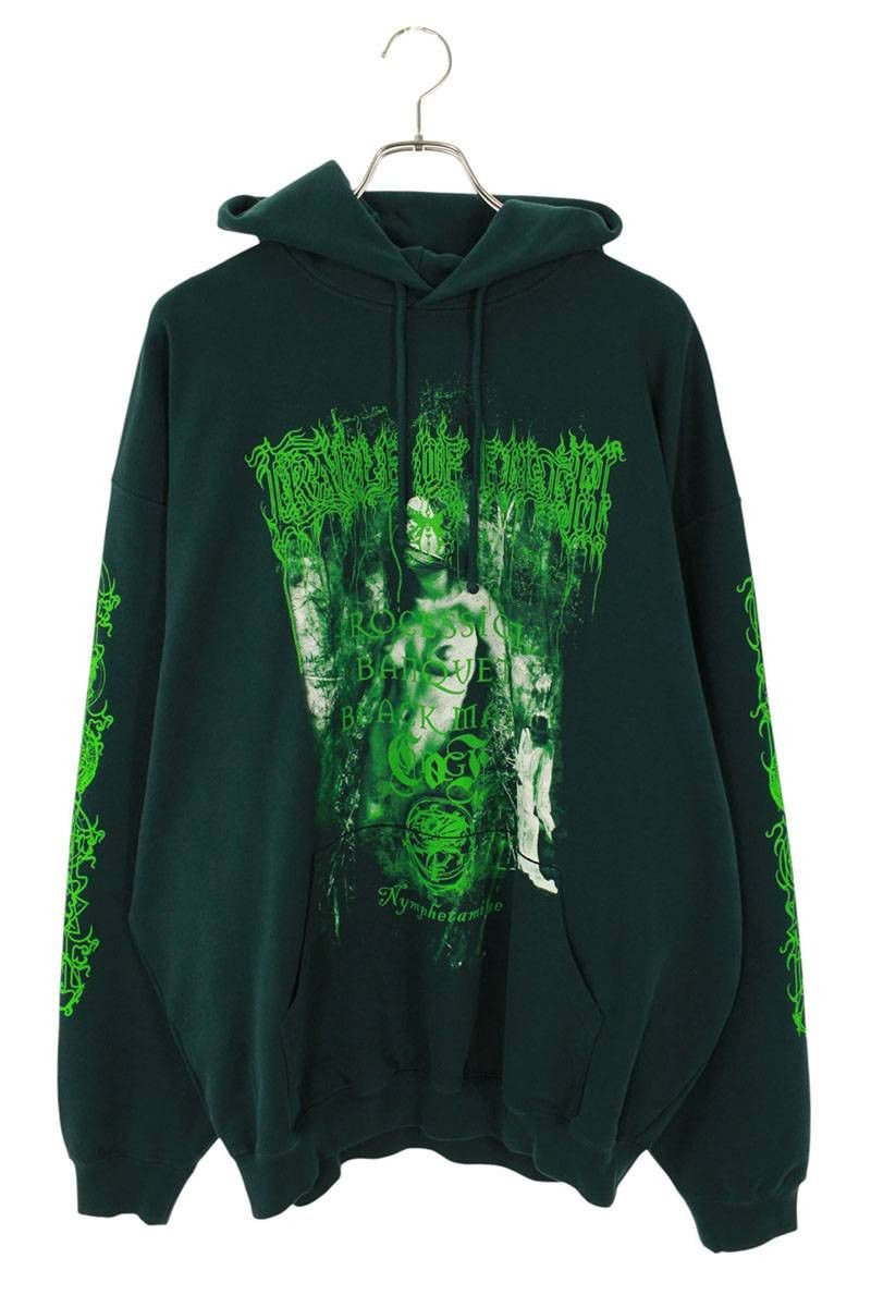 Vetements 25AW EMERALDGREEN CofNymphetamine Oversized Hoodie Green Size XS