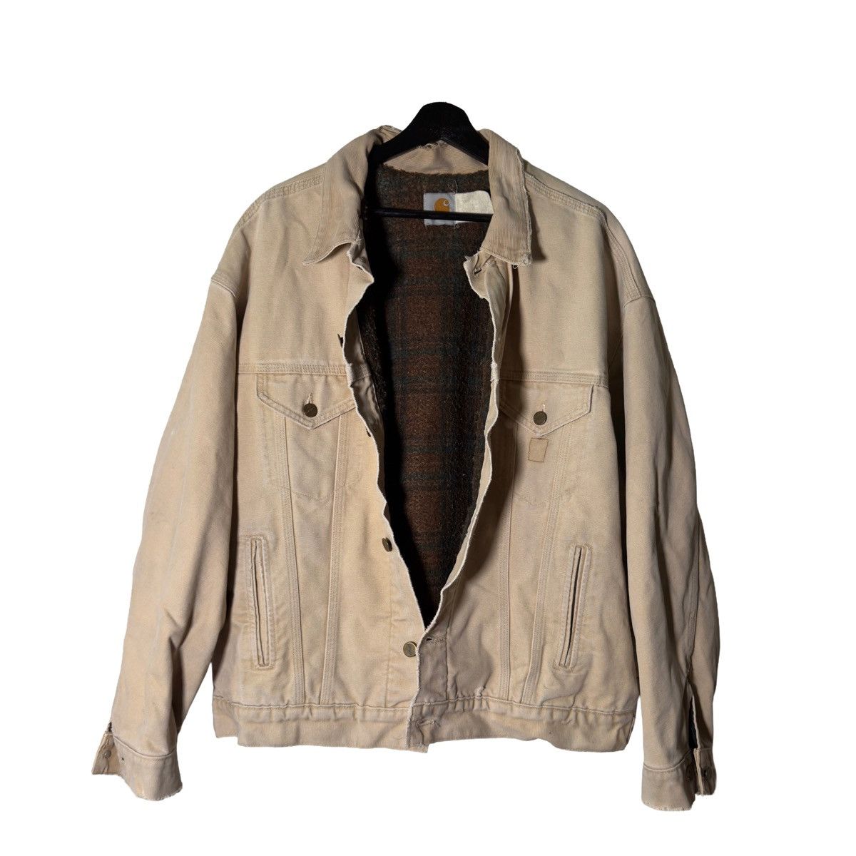 Carhartt Vintage Carhartt Thrashed worker jacket Size US XL / EU 56 / 4 - 6 Thumbnail