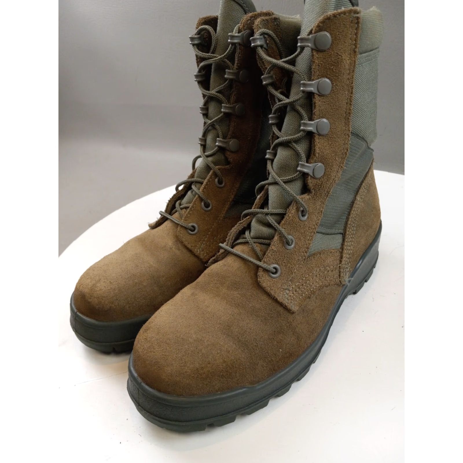 Vibram Vibram Mondo PT Military Boots Green 6R 8430 Steel Toe Unisex Adults Wide Leather Desert Boots Mens Size US 6 / EU 39 - 2 Thumbnail
