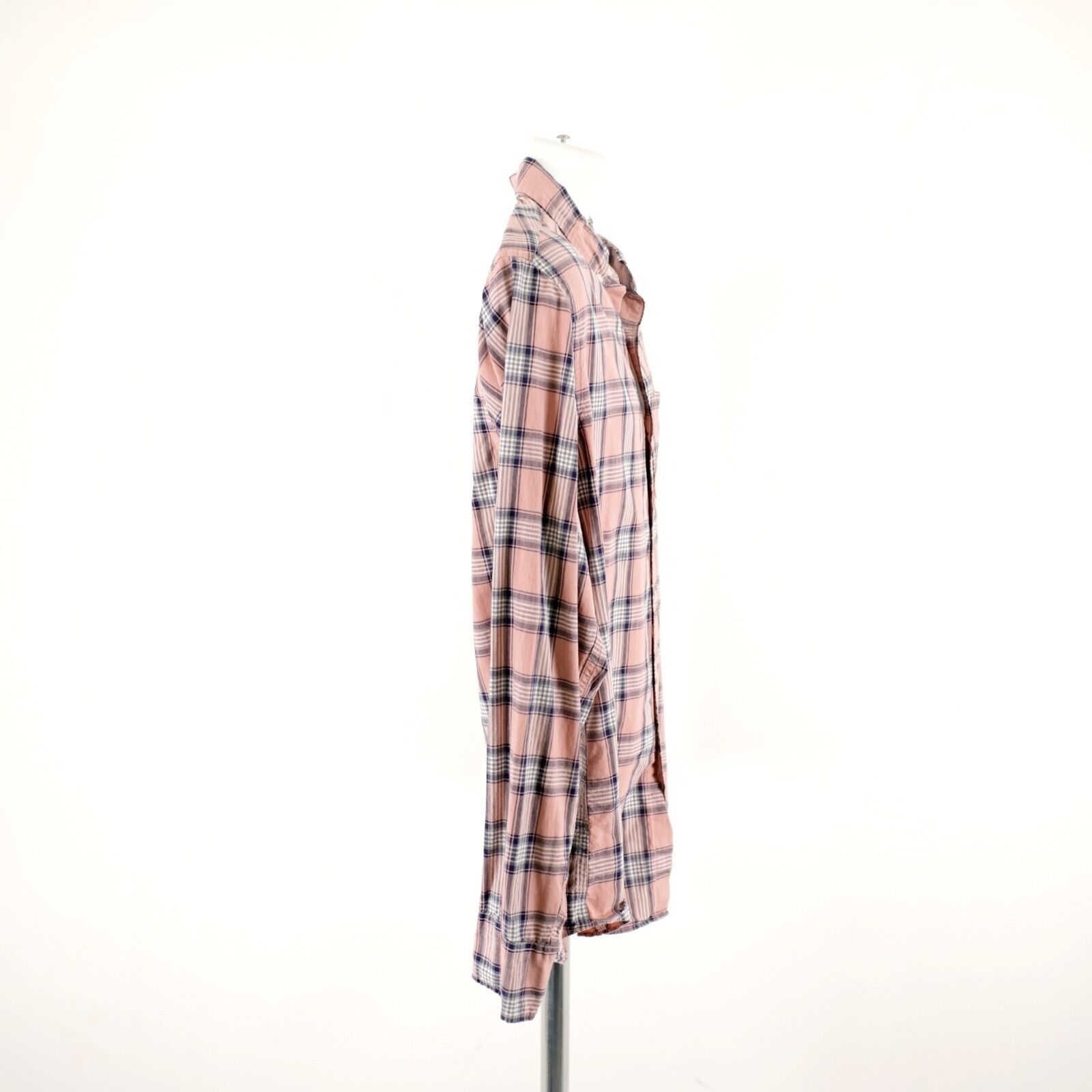 J.Crew J Crew Flex Washed Slim Large Pink Blue Plaid Button Down Lo Size US L / EU 52-54 / 3 - 6 Thumbnail