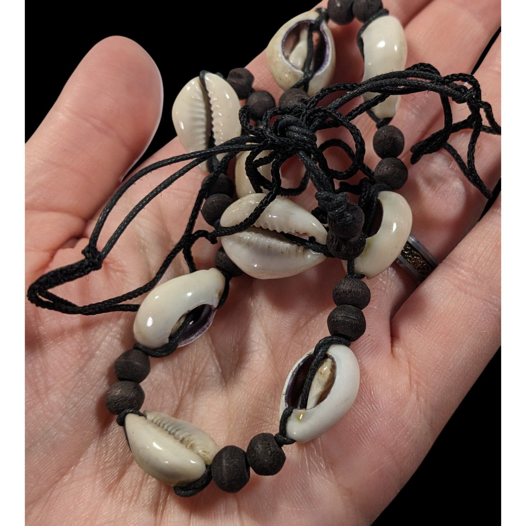 Other Vintage 90s Handmade Cowrie Shell Tie On Necklace Size ONE SIZE - 5 Thumbnail