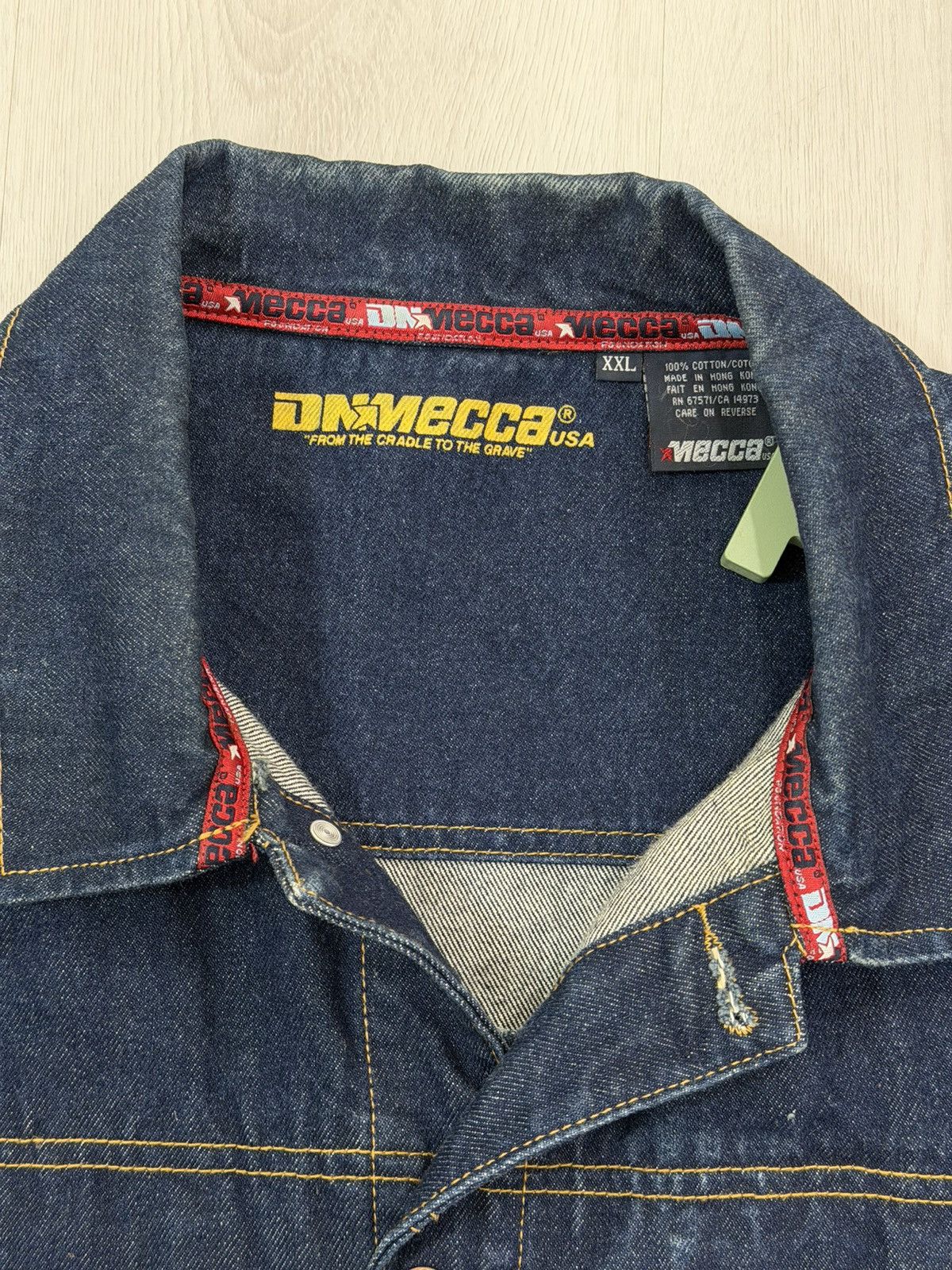 Mecca Y2K Mecca DNM Size XXL Heavy Denim Jean Jacket Urban Trucker Size US XXL / EU 58 / 5 - 8 Thumbnail
