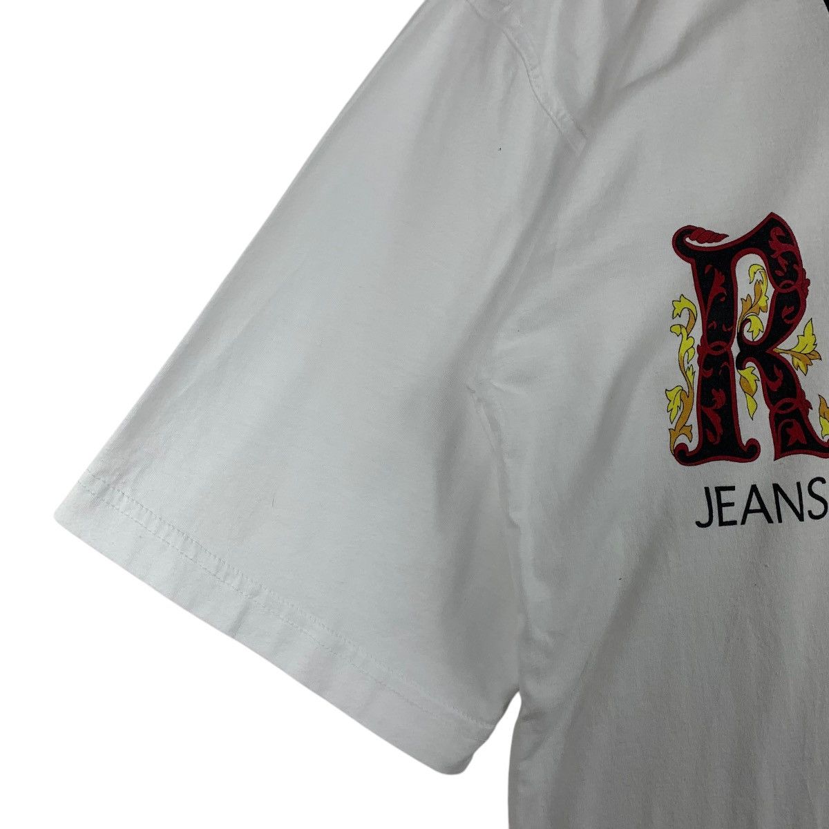 Versace × Vintage Vintage VERSACE JEANS Couture big spellout logo tee Size US M / EU 48-50 / 2 - 6 Thumbnail