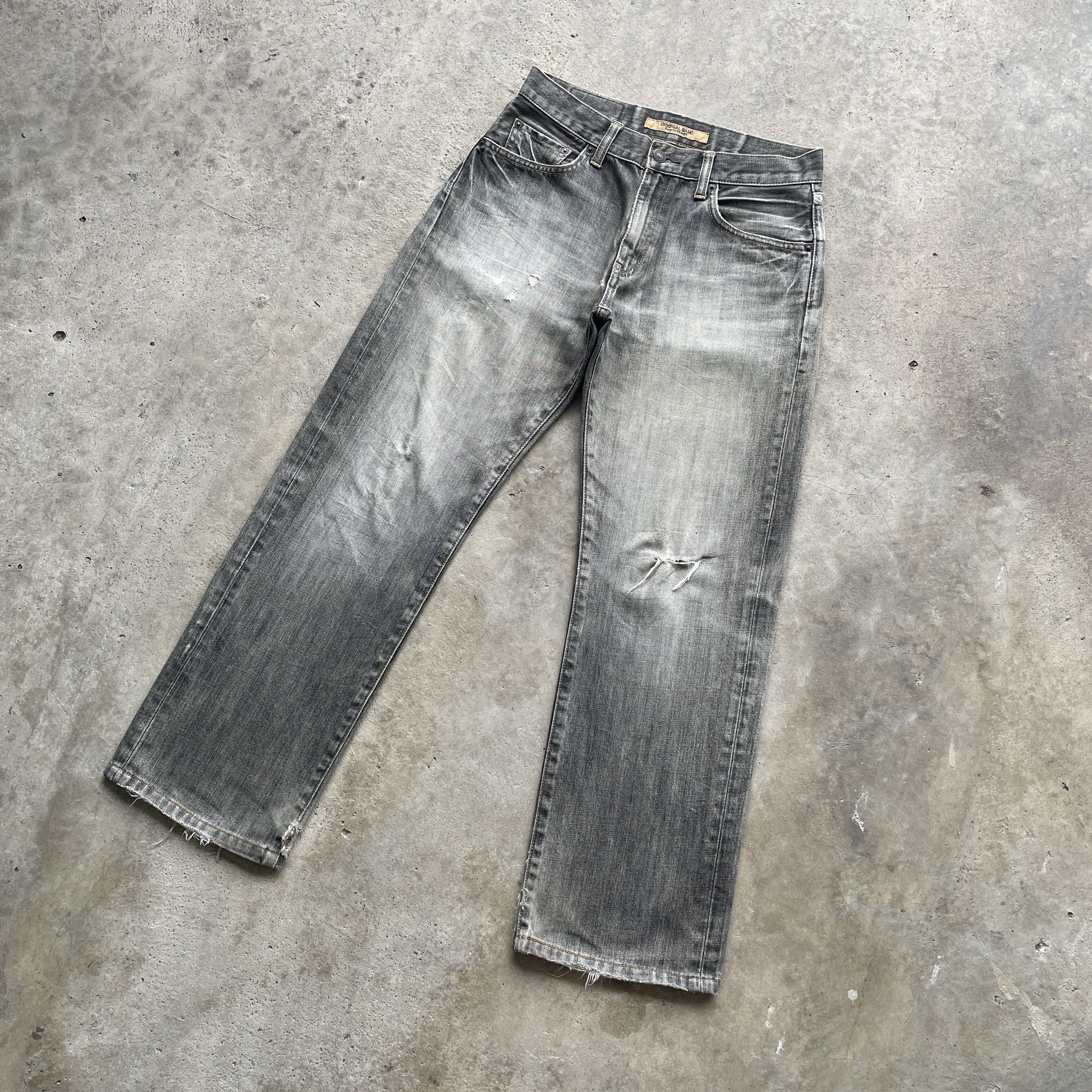 Japanese Brand W30 VINTAGE JAPAN FADED BLACK JEANS DISTRESSED DENIM PANTS Size US 30 / EU 46 - 1 Thumbnail