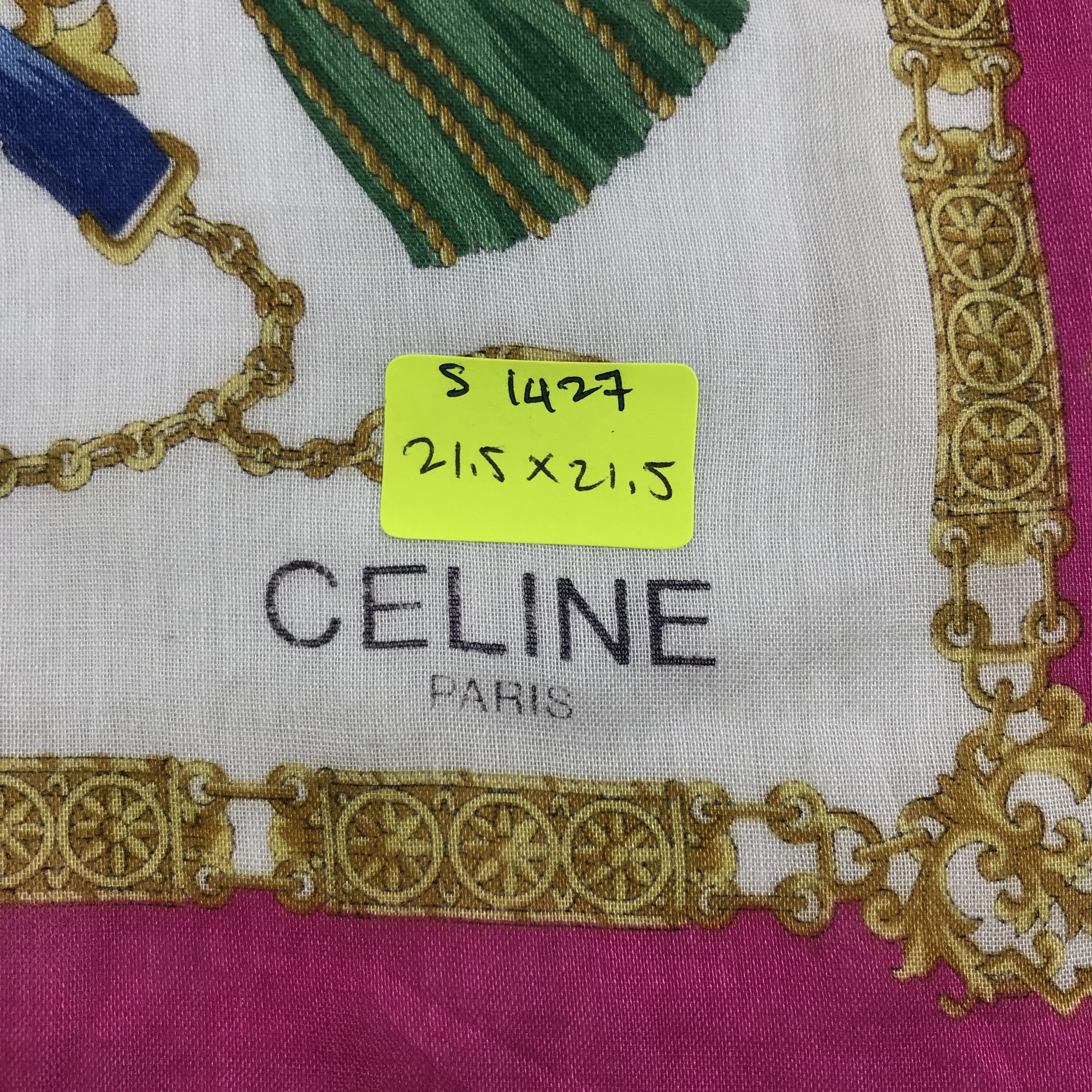 Celine × Vintage Celine Bandana / Handkerchief / Neckerchief - S1427 Size ONE SIZE - 5 Thumbnail