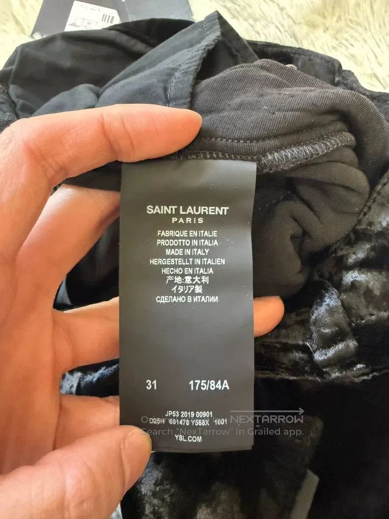 Saint Laurent Paris Saint Laurent SLP 19FW Velvet Trousers. Size US 31 - 6 Thumbnail