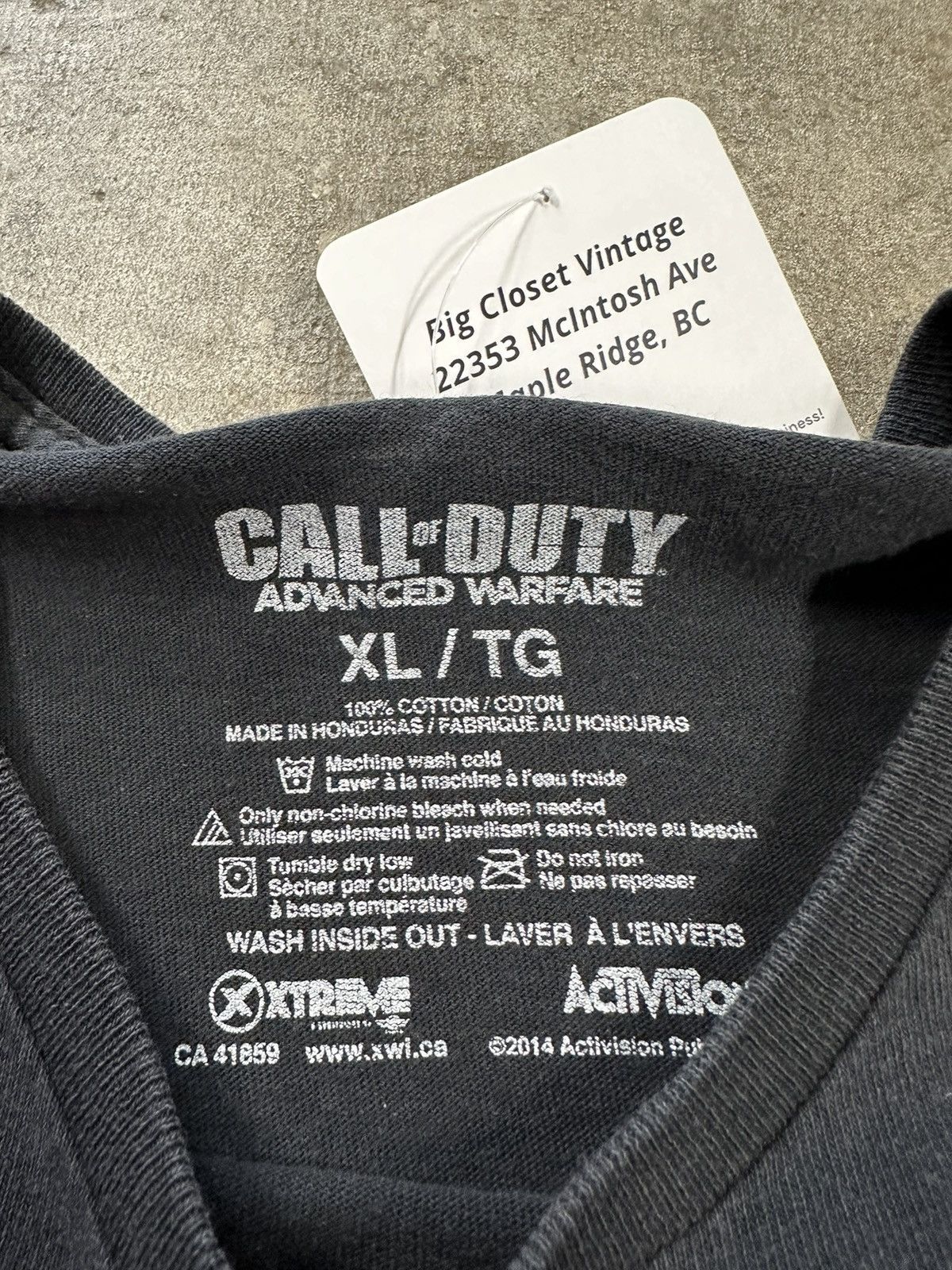 Vintage Call Of Duty Advanced Warfare Video Game Promo T-Shirt Size US XL / EU 56 / 4 - 9 Thumbnail