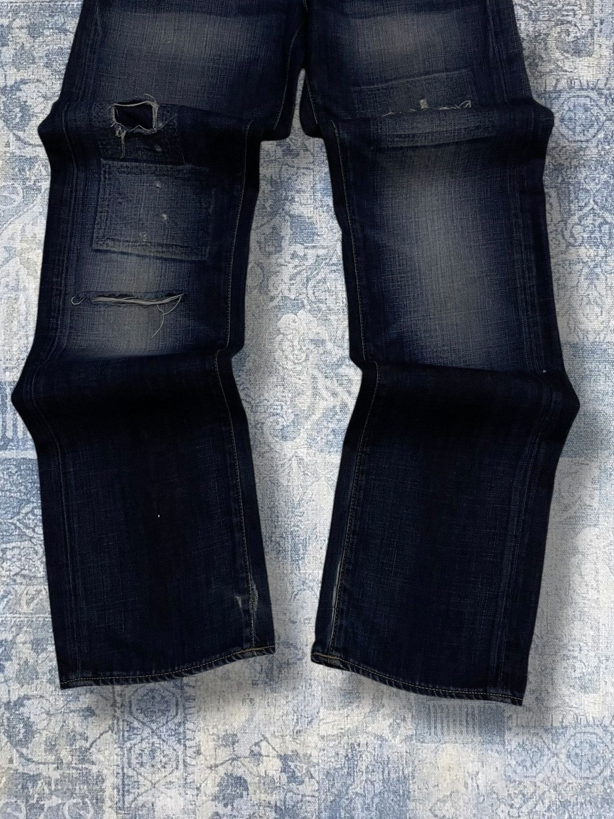 Japanese Brand Vintage Designer Og Blood & Glitter Distressed Clean Denim Size US 29 - 3 Thumbnail