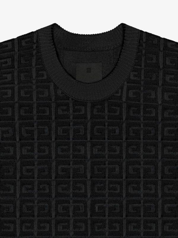 Givenchy o1srvl11e1224 Sweater In 4G Wool in Black Size US M / EU 48-50 / 2 - 5 Thumbnail