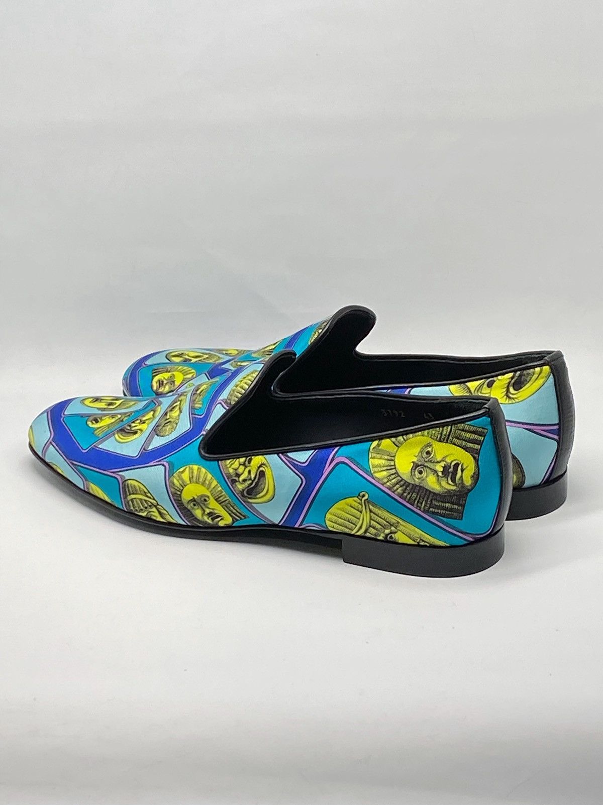 Versace Versace Masks Print Silk Twill Loafer size 43/us size 10 Size US 10 / EU 43 - 8 Thumbnail