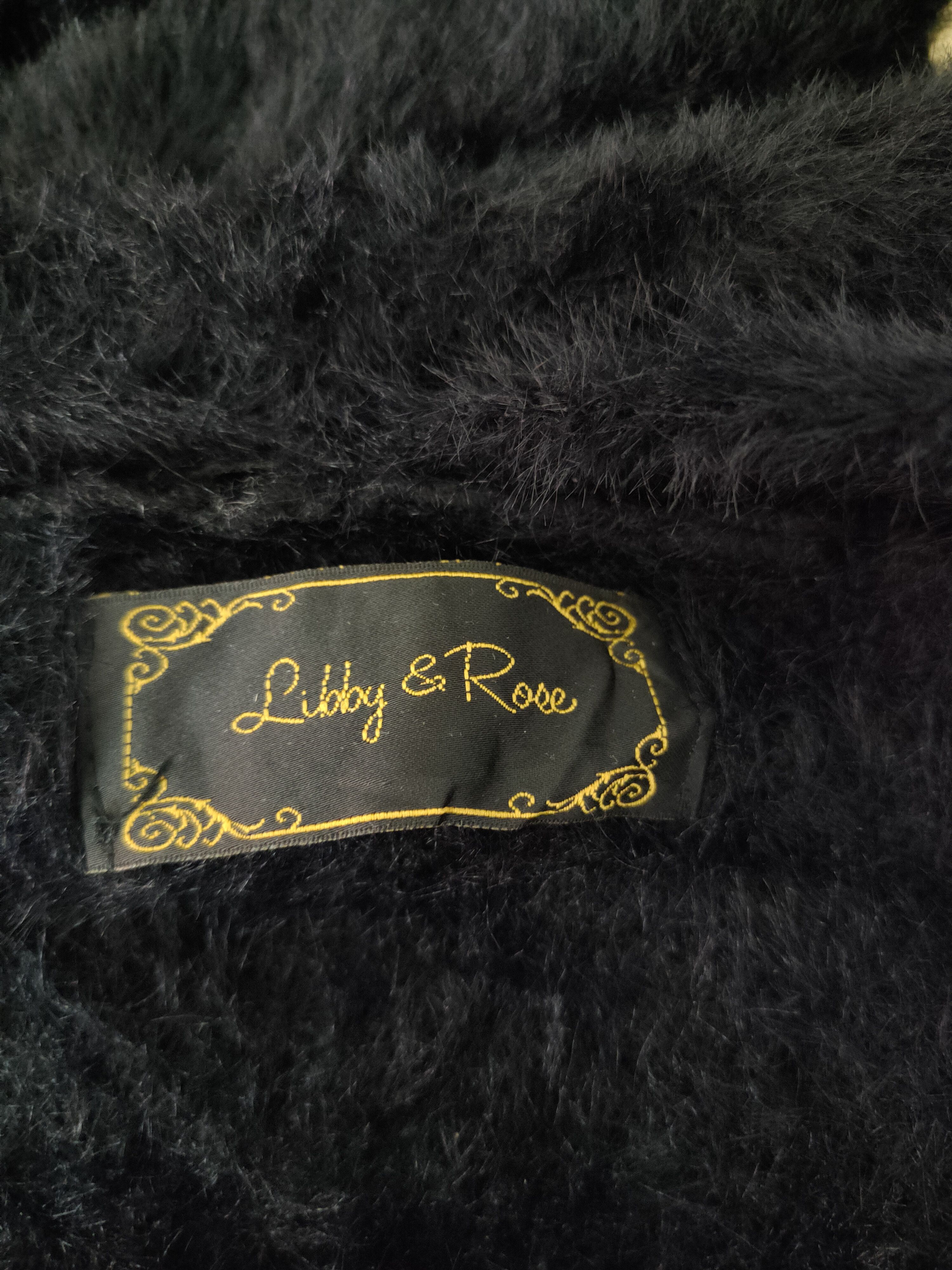 Homespun Knitwear Libby&Rose Black Fur Mohair Knitwear Cardigan #S1980 Size M / US 6-8 / IT 42-44 - 12 Thumbnail