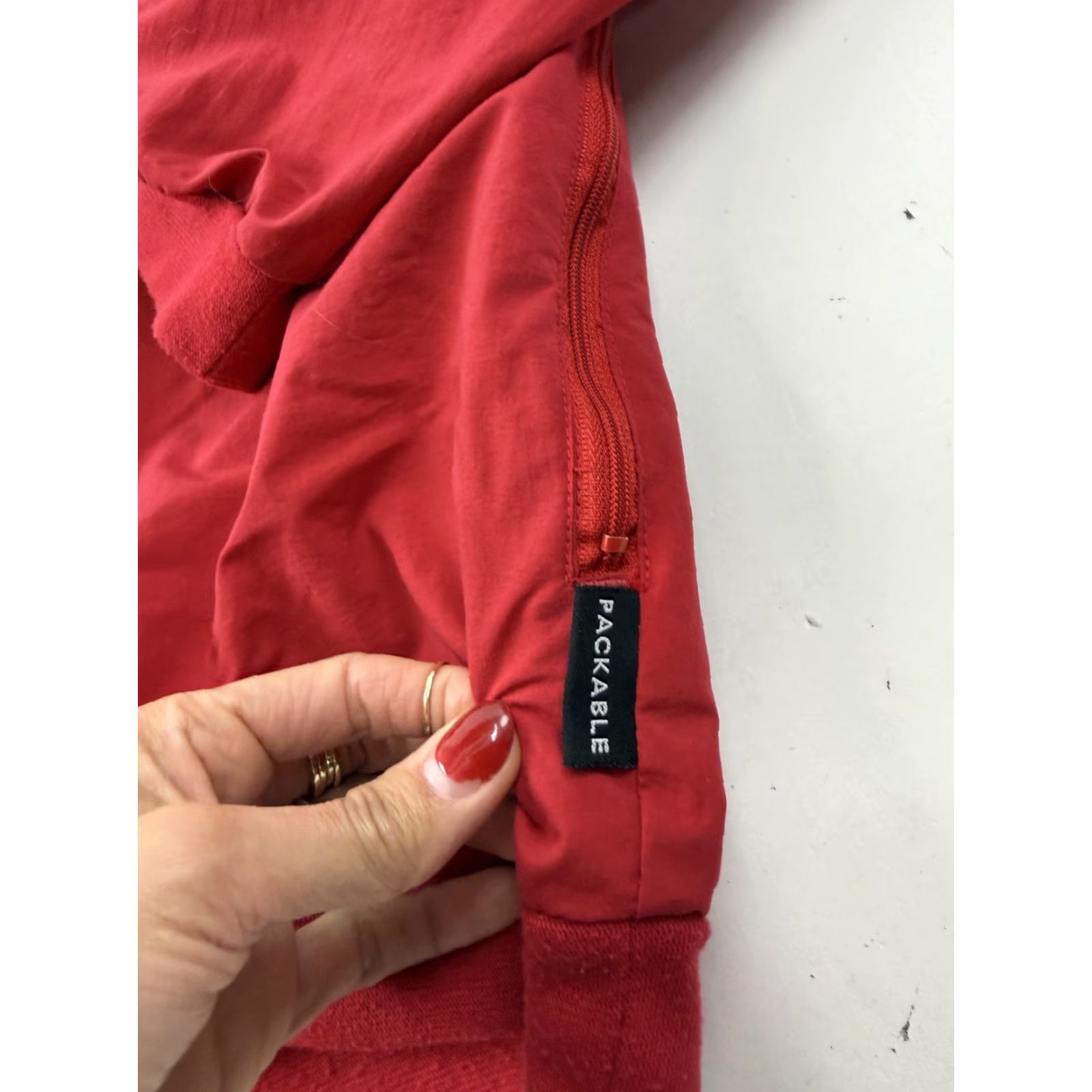 Vintage Columbia PFG Jacket Mens L Red V-Neck Packable Windbreaker Pullover Golf Jacket Size US L / EU 52-54 / 3 - 5 Thumbnail