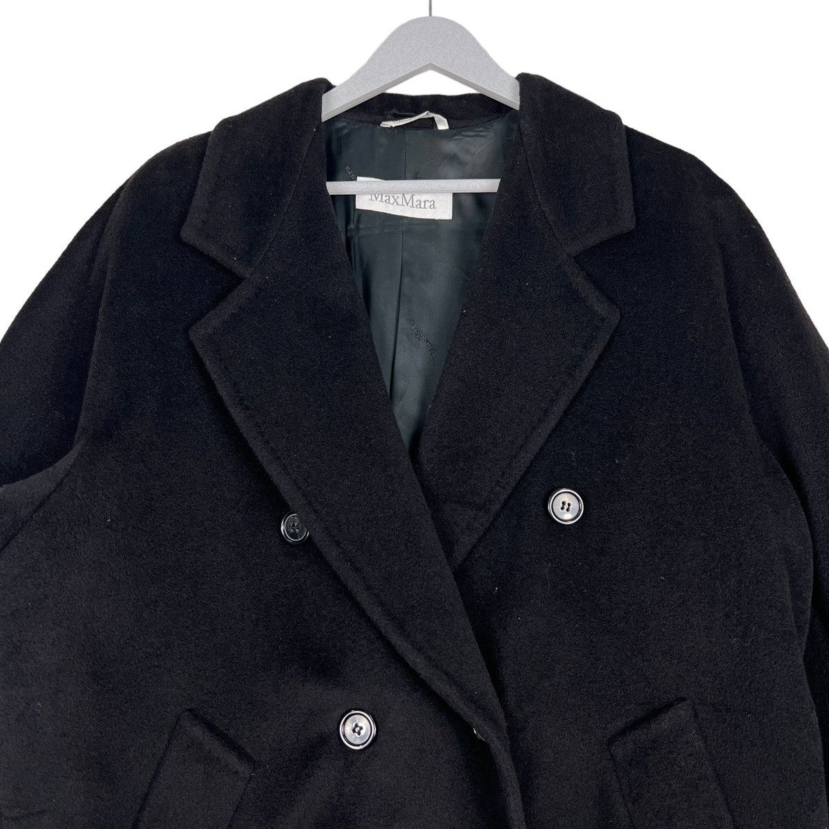 Max Mara 🔥 MAX MARA DOUBLE BREAST WOOL OVERCOATS MADE IN ITALY Size M / US 6-8 / IT 42-44 - 4 Thumbnail