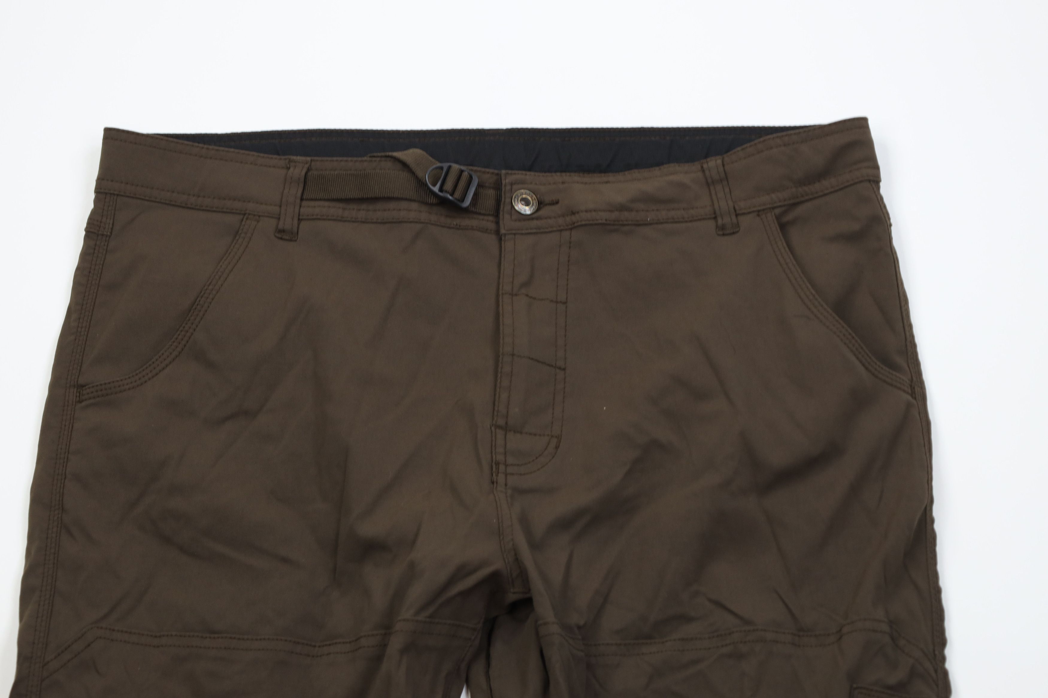 Prana prAna Breathe Belted Stretch Zion Hiking Cargo Pants Brown Size US 40 / EU 56 - 2 Thumbnail