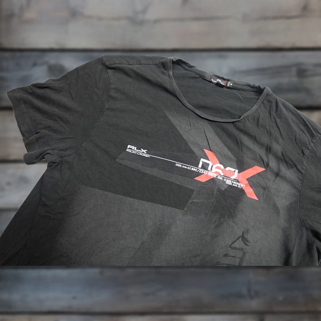 RLX Ralph Lauren RLX Ralph Lauren Shirt Mens 2XL Black Graphic Tee Short Sleeve Crew Neck Logo Slim Fit Soft Jersey Regular Fit Size US XXL / EU 58 / 5 - 1 Thumbnail