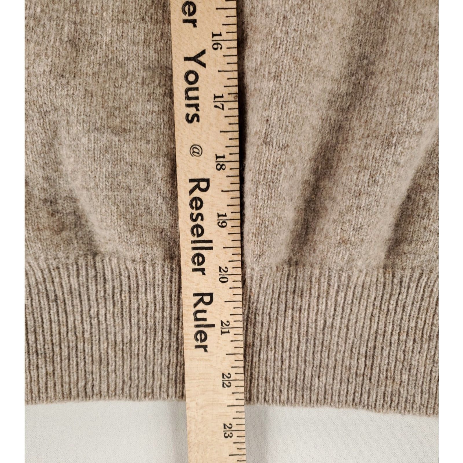 J.Crew VINTAGE J.CREW Sweater Shawl Collar 100% Lambs Wool Tan Brown Beige Mens S Pullover Mens S Size US S / EU 44-46 / 1 - 5 Thumbnail