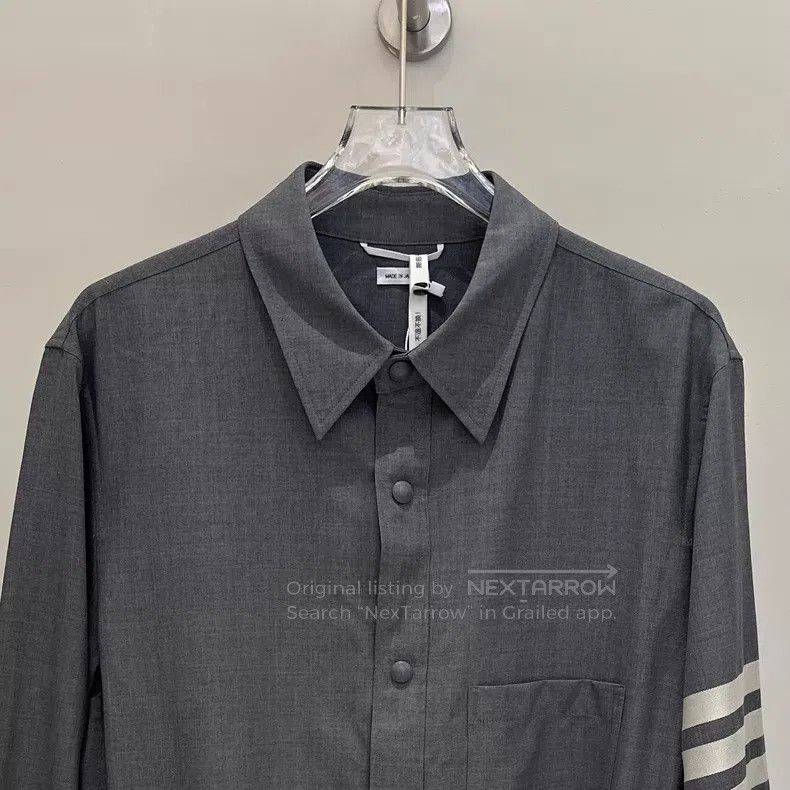 Thom Browne Thom Browne Classic Jacket in Medium Grey Size US L / EU 52-54 / 3 - 5 Thumbnail