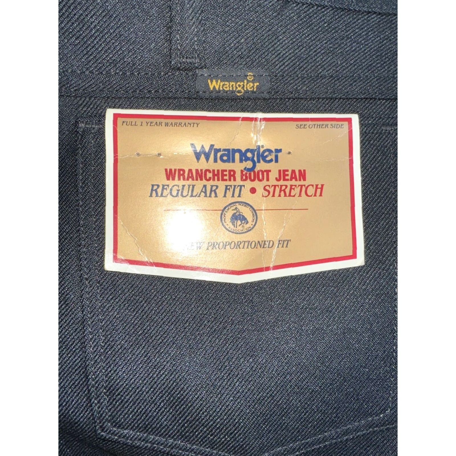 Wrangler WRANGLER Mens Black Stretch Regular Fit Pants 42 x 30 USA Made NWT VTG? Size US 42 / EU 58 - 2 Thumbnail