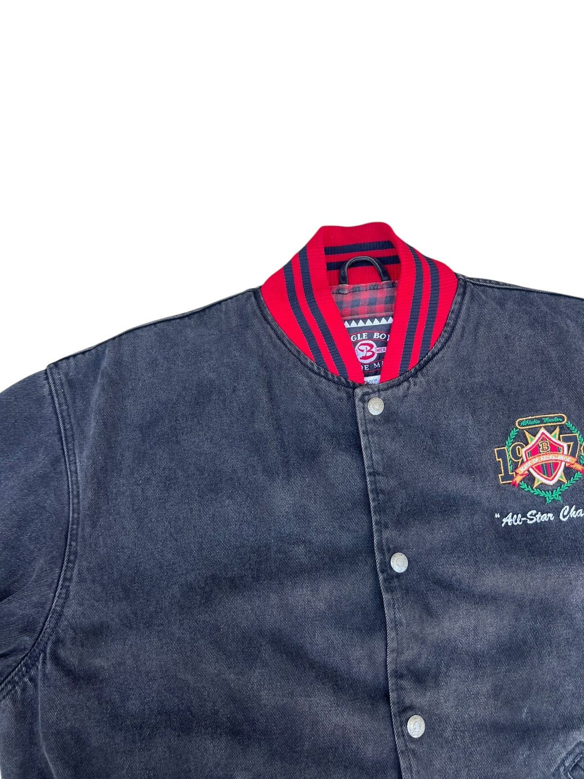 Bugle Boy 80s 90s Bugle Boy Four Play Patina Denim Jacket Bomber Size US XL / EU 56 / 4 - 6 Thumbnail