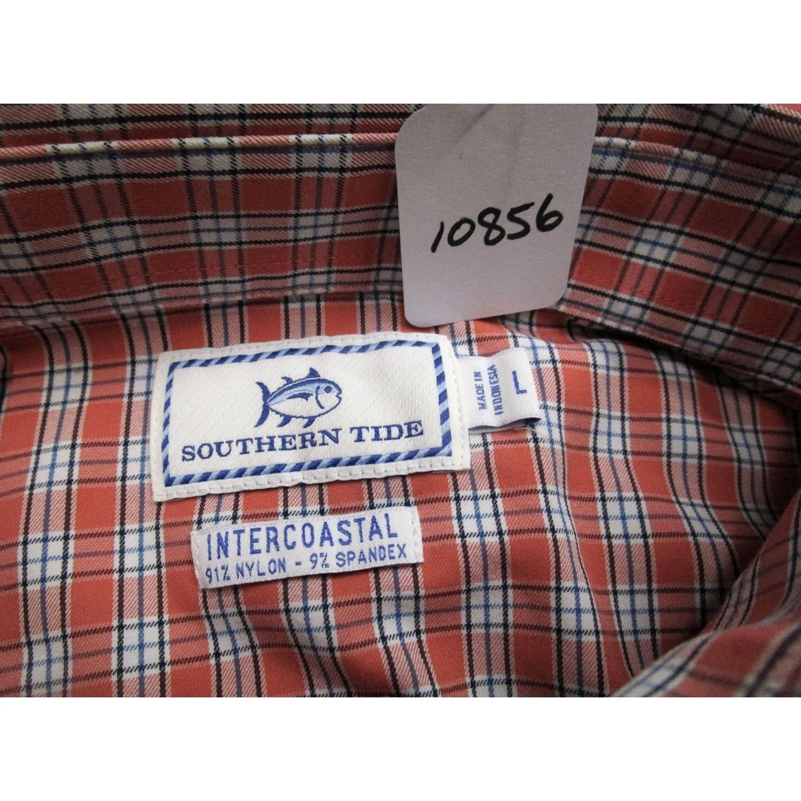 Southern Tide Southern Tide Shirt Men L Red Plaid Button-Down Nylon Moisture Wicking Casual Travel Built-In nylon/Spandex Size US L / EU 52-54 / 3 - 7 Thumbnail
