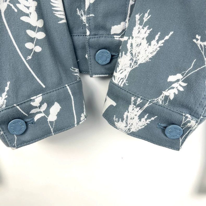 Louis Vuitton Louis Vuitton 23ss blue wheat-ear print denim jacket 2502-N Size US S / EU 44-46 / 1 - 7 Thumbnail