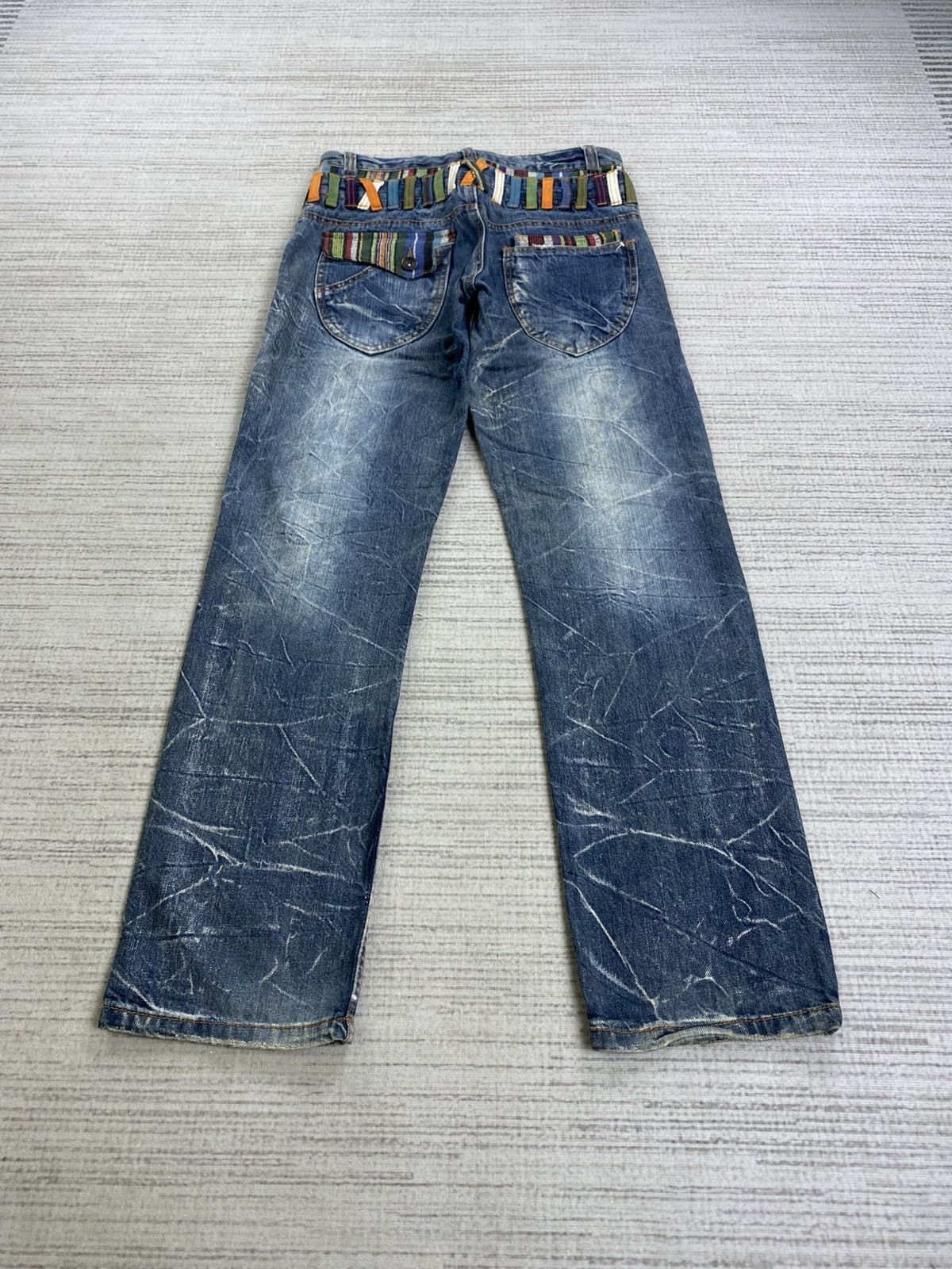 Hysteric Glamour Vintage Nylaus Hysteric Clothing Double Waist Denim Pants Size US 30 / EU 46 - 2 Thumbnail