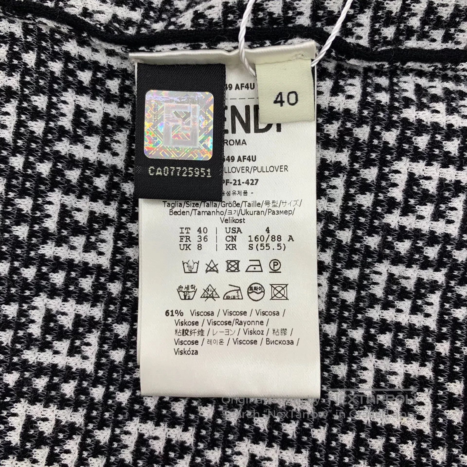 Fendi fendi color block logo knit short sleeve top. Size US M / EU 48-50 / 2 - 7 Thumbnail
