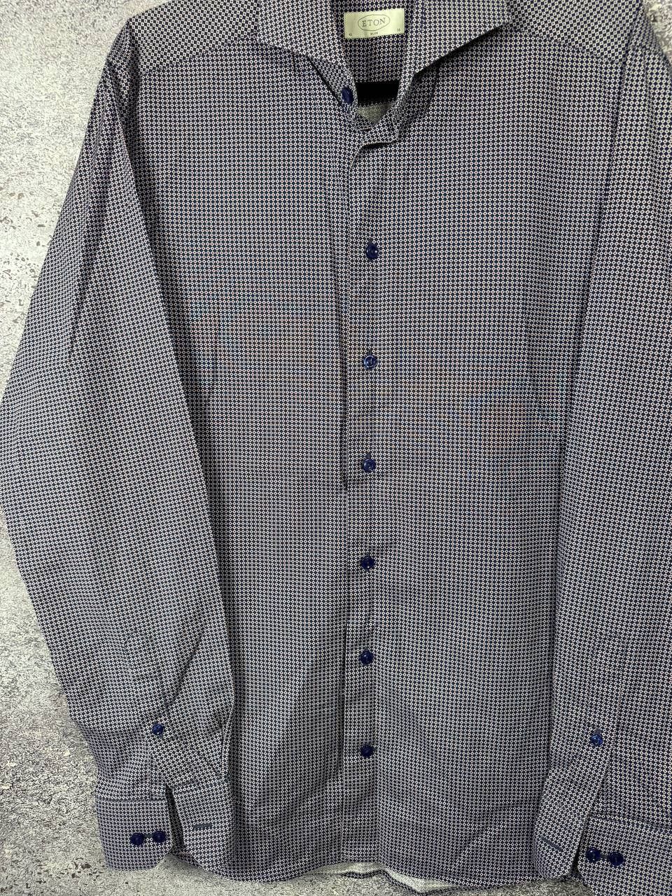 Eton ETON PRINTED SHIRT BUTTON UP MEN'S Size US L / EU 52-54 / 3 - 3 Thumbnail
