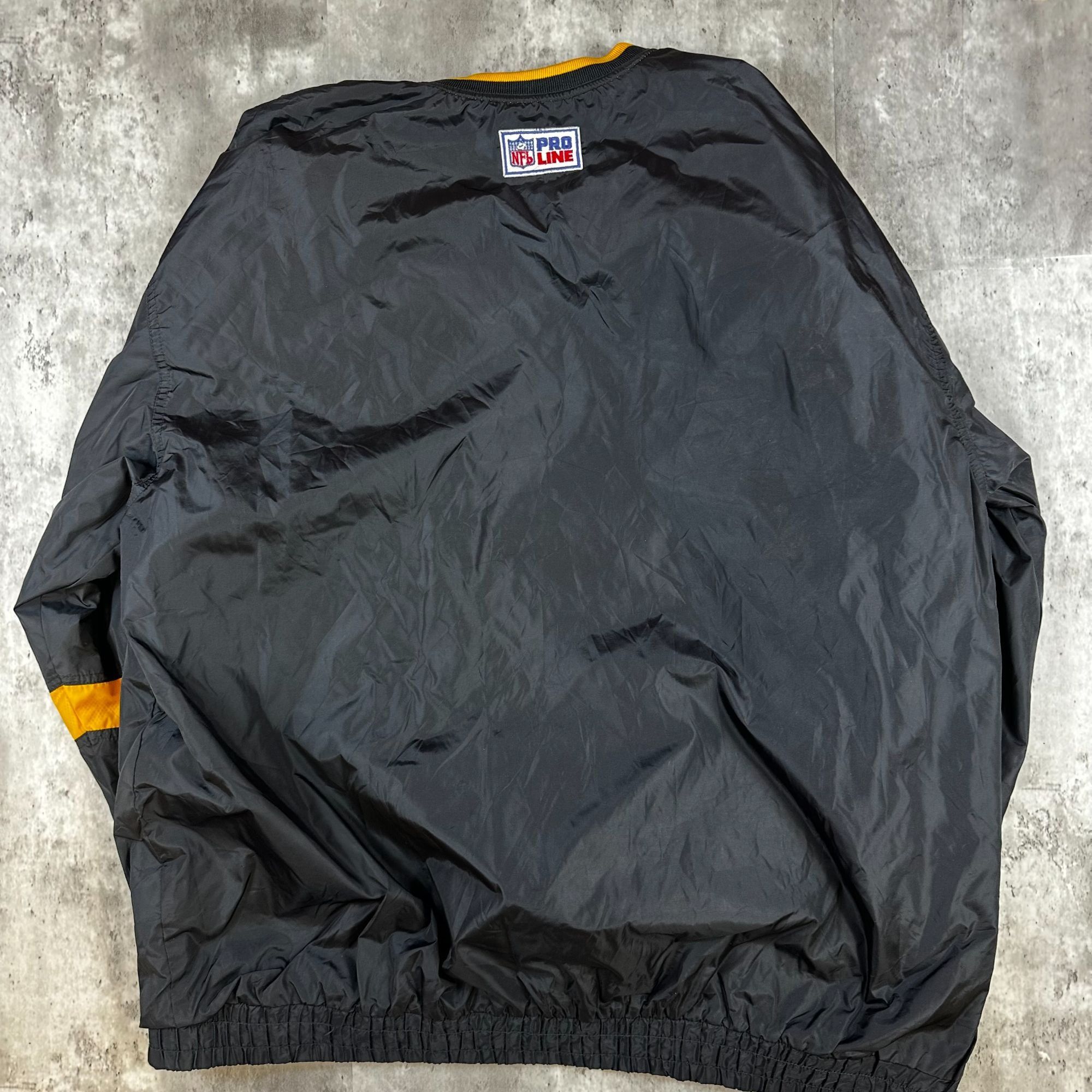 Vintage NFL Pro Line Pittsburgh Steelers Pullover Jacket XL Black & Size US XL / EU 56 / 4 - 2 Thumbnail
