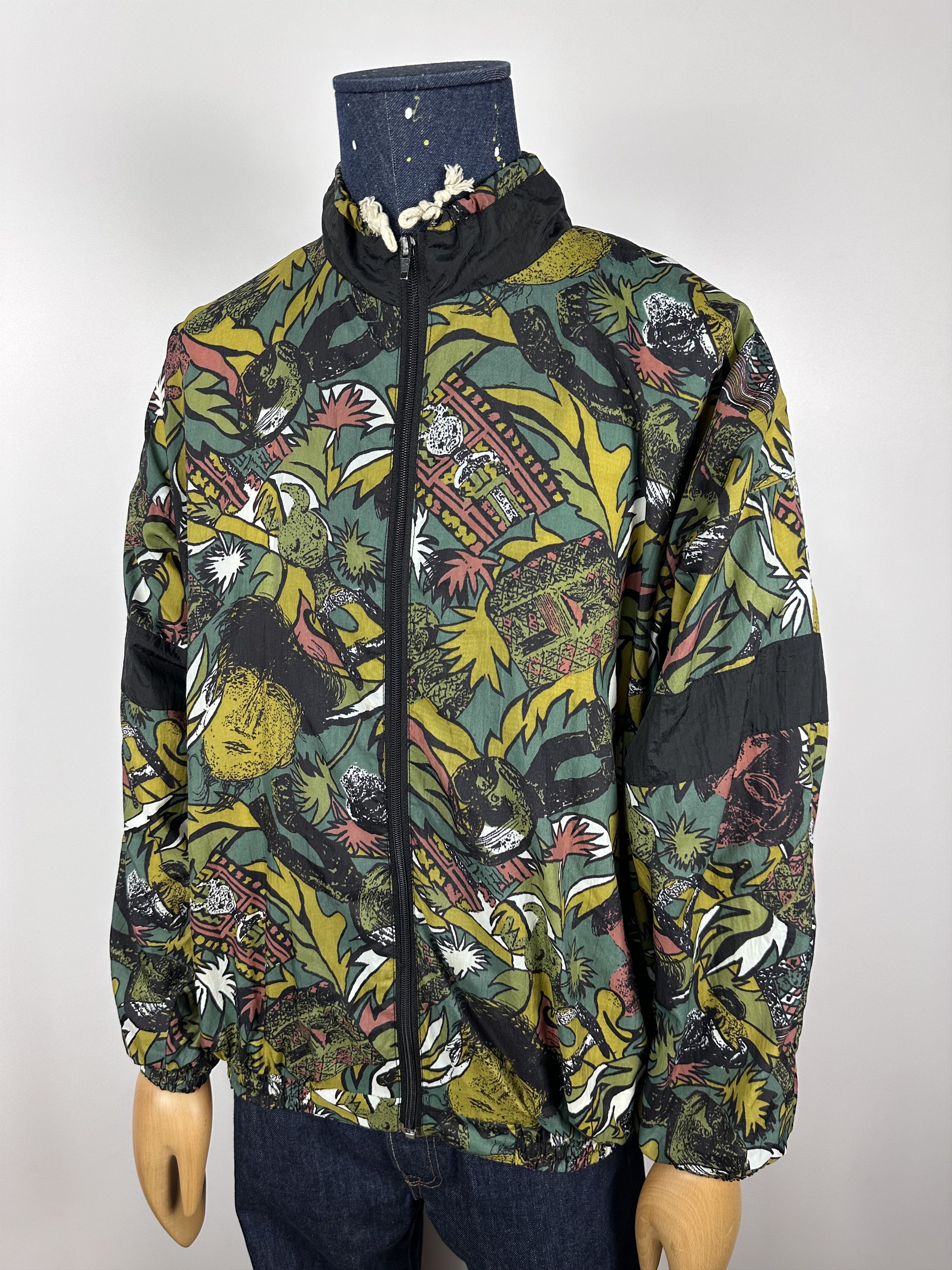 Vintage Vintage 90s Super Champ All Over Crazy Print Jacket Size US L / EU 52-54 / 3 - 1 Thumbnail