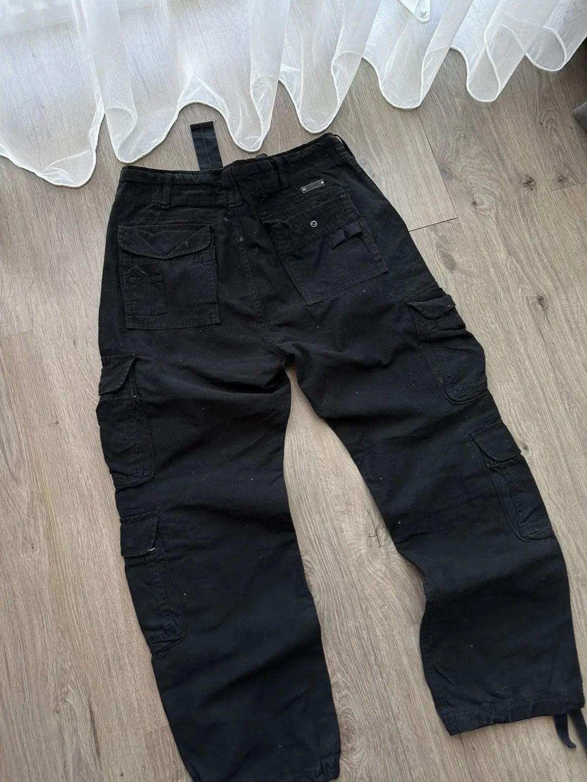 Japanese Brand × Vintage Vintage Cargo Bandit Denim Black Streetwear Pants Size US 32 / EU 48 - 15 Thumbnail