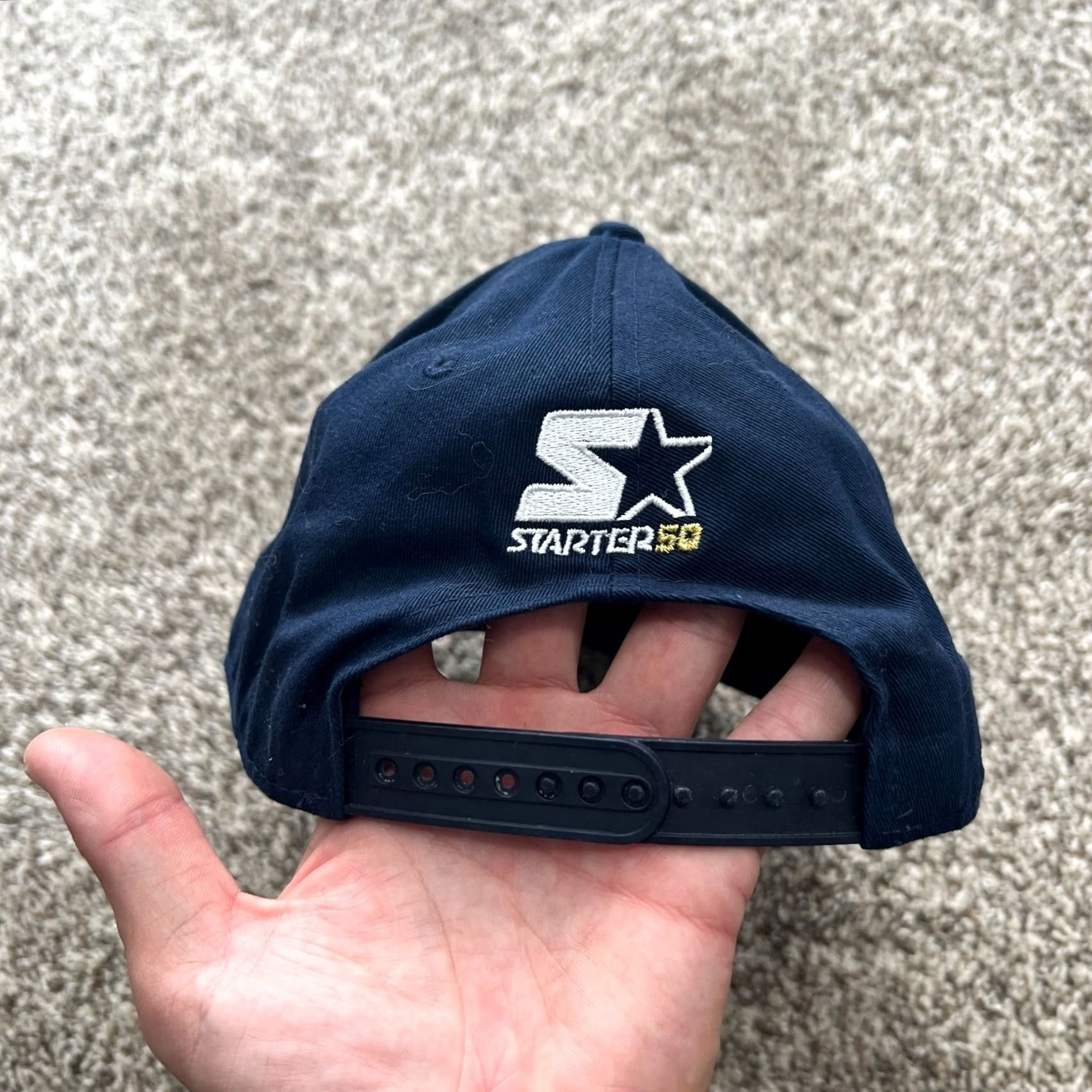 Starter Starter Bud Light Navy Blue Snapback Cap Hat - Adjustable Flat Bill One Size Men’s Hat Size ONE SIZE - 3 Thumbnail