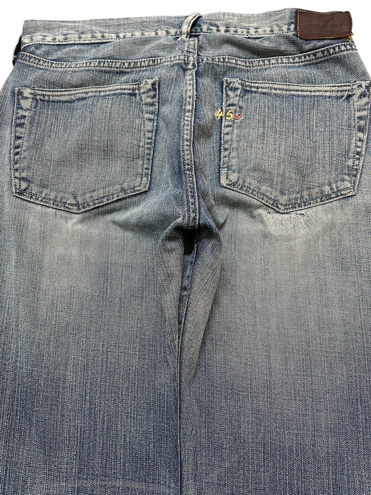 45rpm Vintage Japan 45Rpm Blue Faded Wash Style Loose Jeans Size US 30 / EU 46 - 5 Thumbnail
