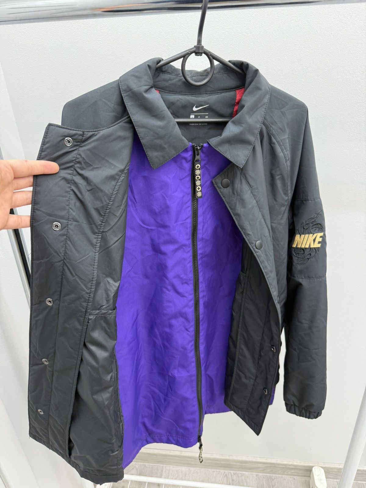 NBA × Nike × Supreme Rare Nike Kyrie Chinese New Year Embroidered Swoosh Jacket Size US S / EU 44-46 / 1 - 7 Thumbnail