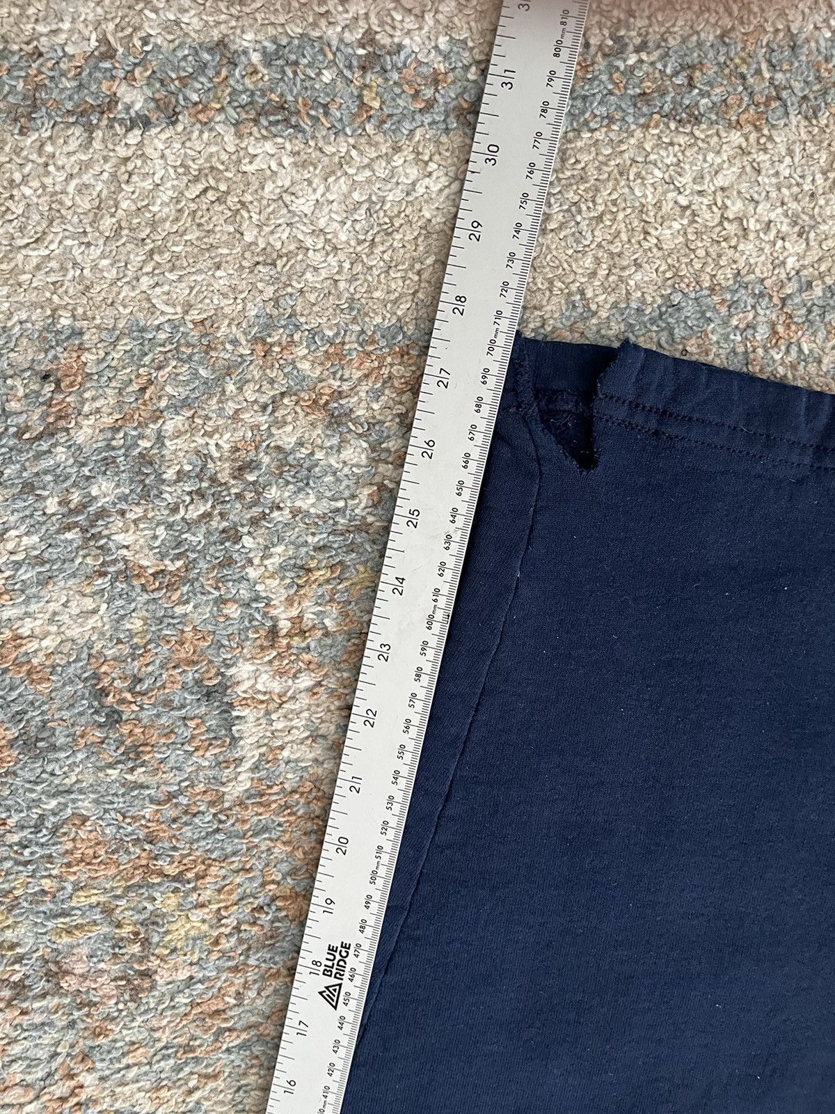 Jerzees × Vintage VTG Y2K JERZEES Police Sweatpants 2XL Navy Distressed Size US 38 / EU 54 - 5 Thumbnail