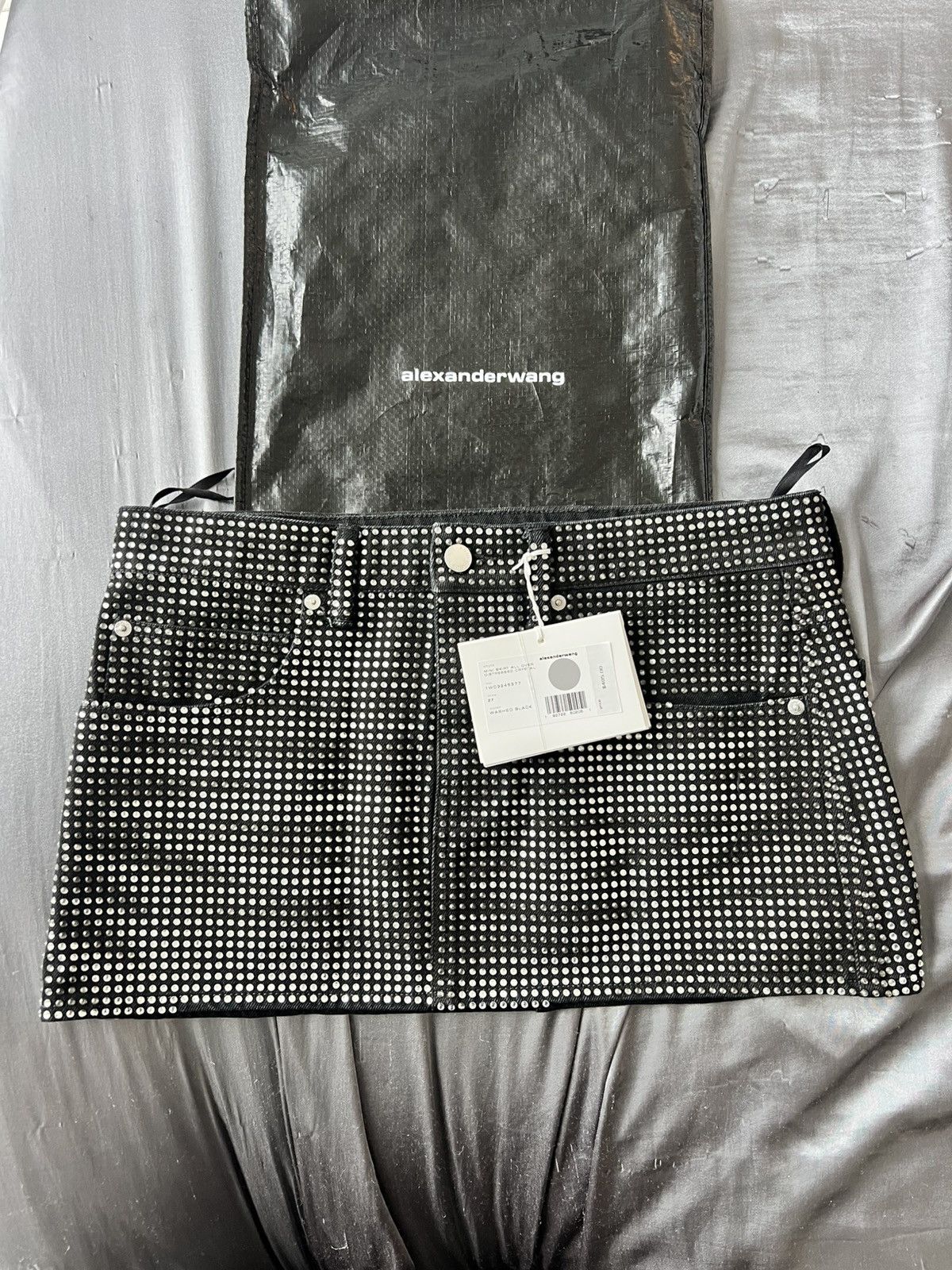 Alexander Wang Mini skirt crystal Alexander wang Size 27" / US 4 / IT 40 - 1 Thumbnail
