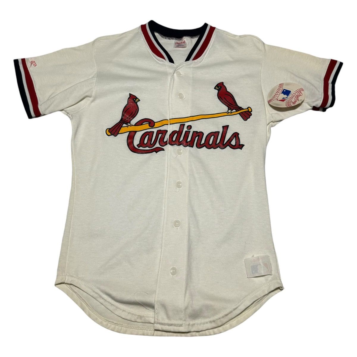 MLB × Vintage NWT Vintage 80s Rawlings St. Louis Cardinals Jersey Adult M Size US M / EU 48-50 / 2 - 1 Thumbnail
