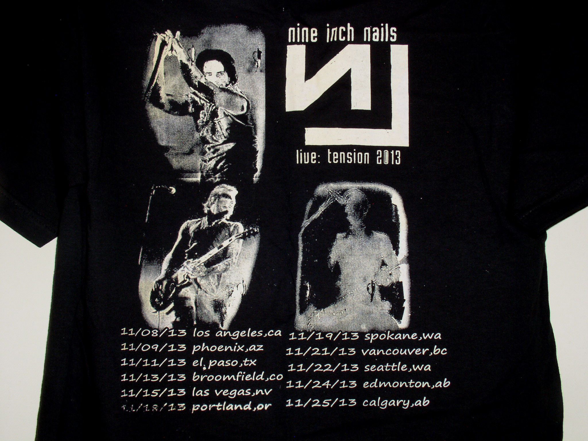 Band Tees Nine Inch Nails Concert Tour T Shirt 2013 Live Tension Size US M / EU 48-50 / 2 - 4 Thumbnail