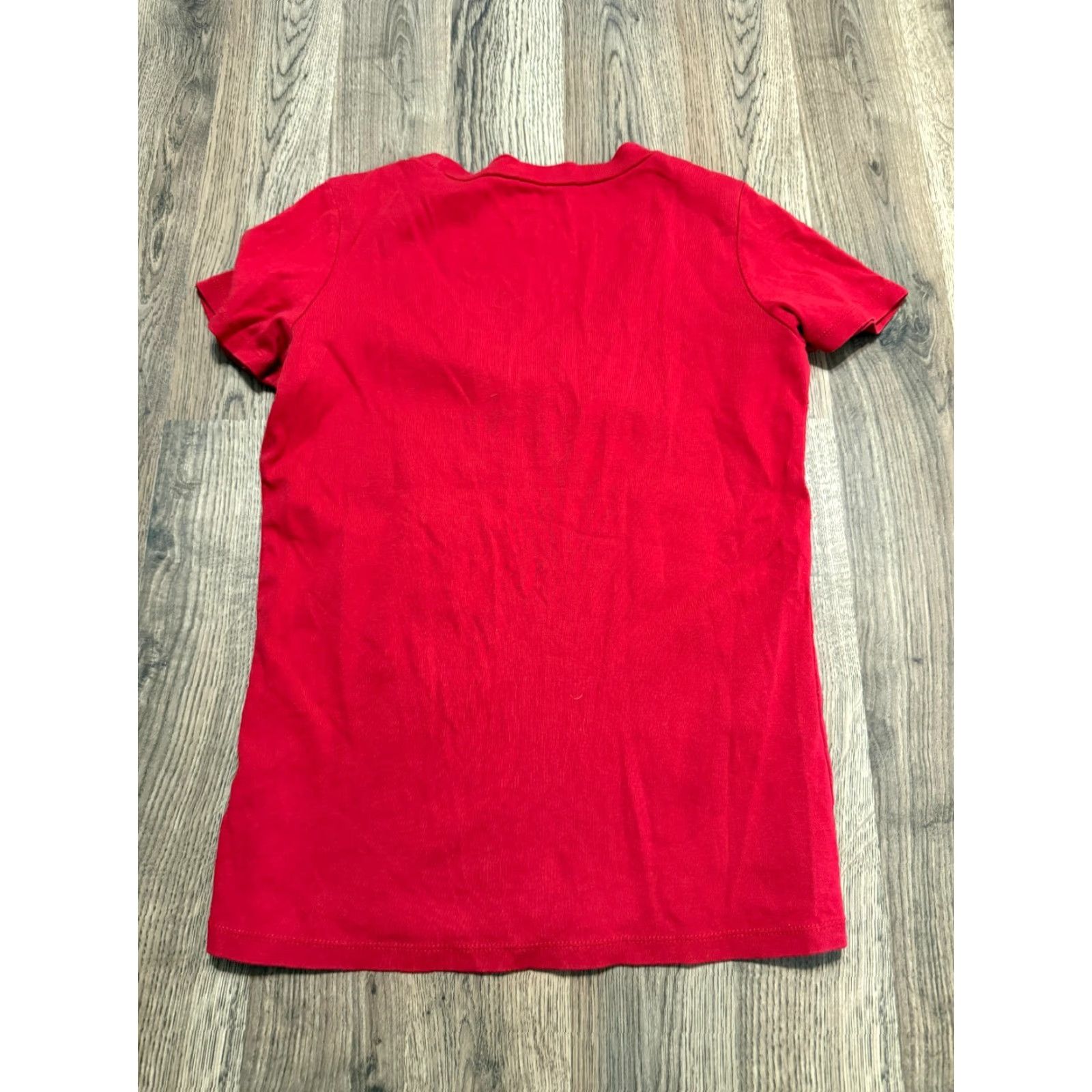 Eddie Bauer Eddie Bauer Shirt Womens Medium Red Scoop Neck Short Sleeve T-Shirt Casual Cotton Modern Basic Size M / US 6-8 / IT 42-44 - 2 Thumbnail