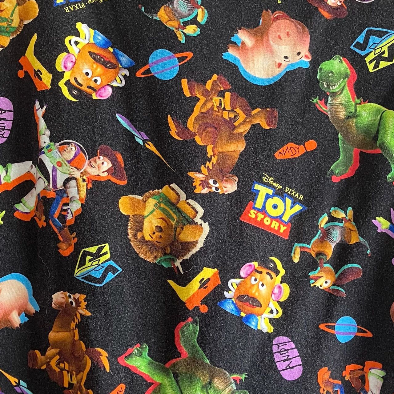 Disney Disney Pixar Toy Story Aloha Shirt Black All Over Print Size US M / EU 48-50 / 2 - 8 Thumbnail