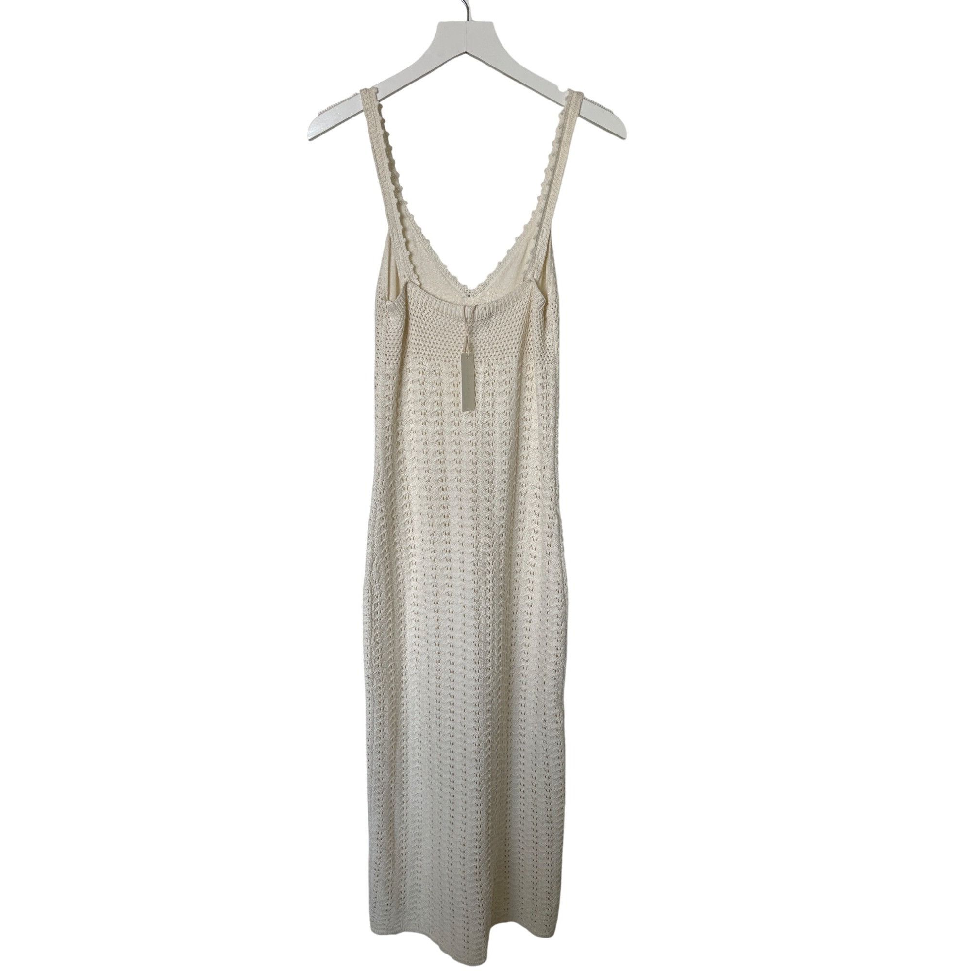 Z Supply Z Supply Elena Crochet Knit Midi Dress In Sandstone Size S / US 4 / IT 40 - 8 Thumbnail
