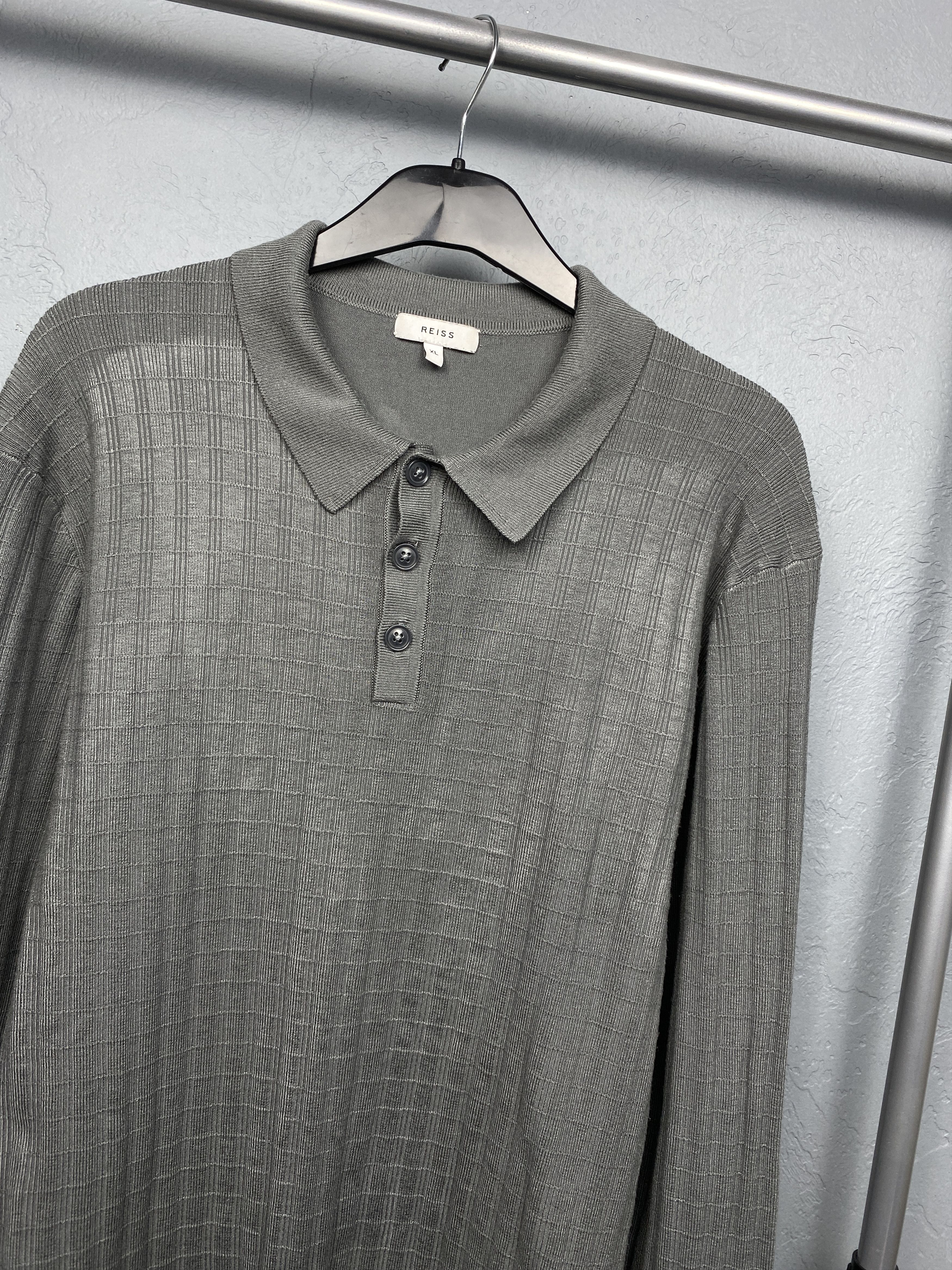 Reiss Reiss Mens Collared Abstract Print Sweater Size US XL / EU 56 / 4 - 2 Thumbnail