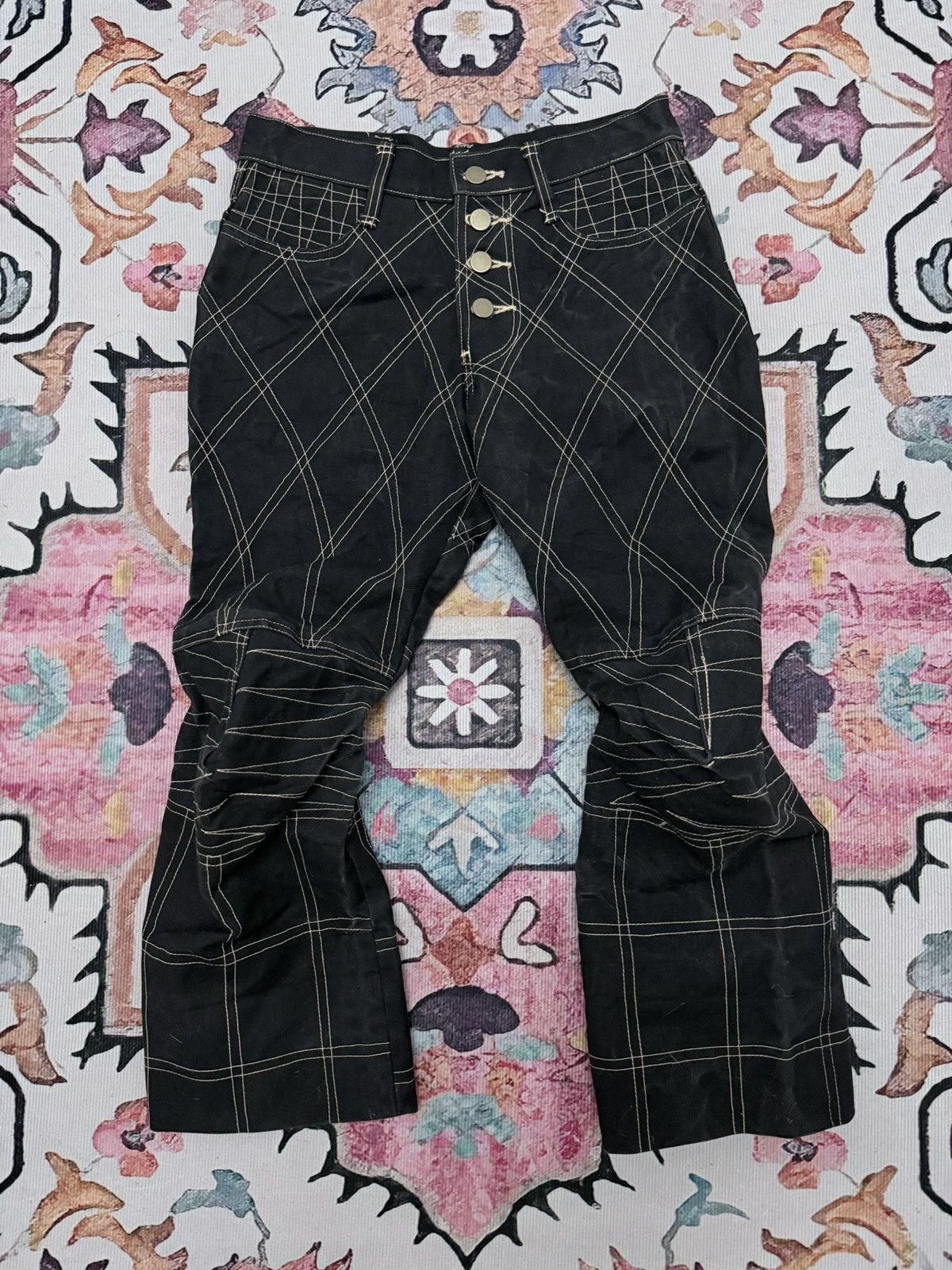 Christopher Nemeth Christopher Nemeth Black Demin Cropped Pants